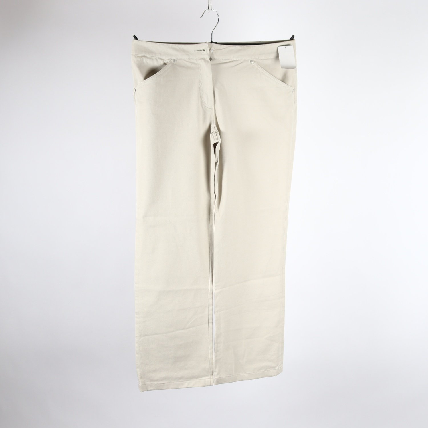 Byxor, MaxMara x Weekend, benvit, stl. 40