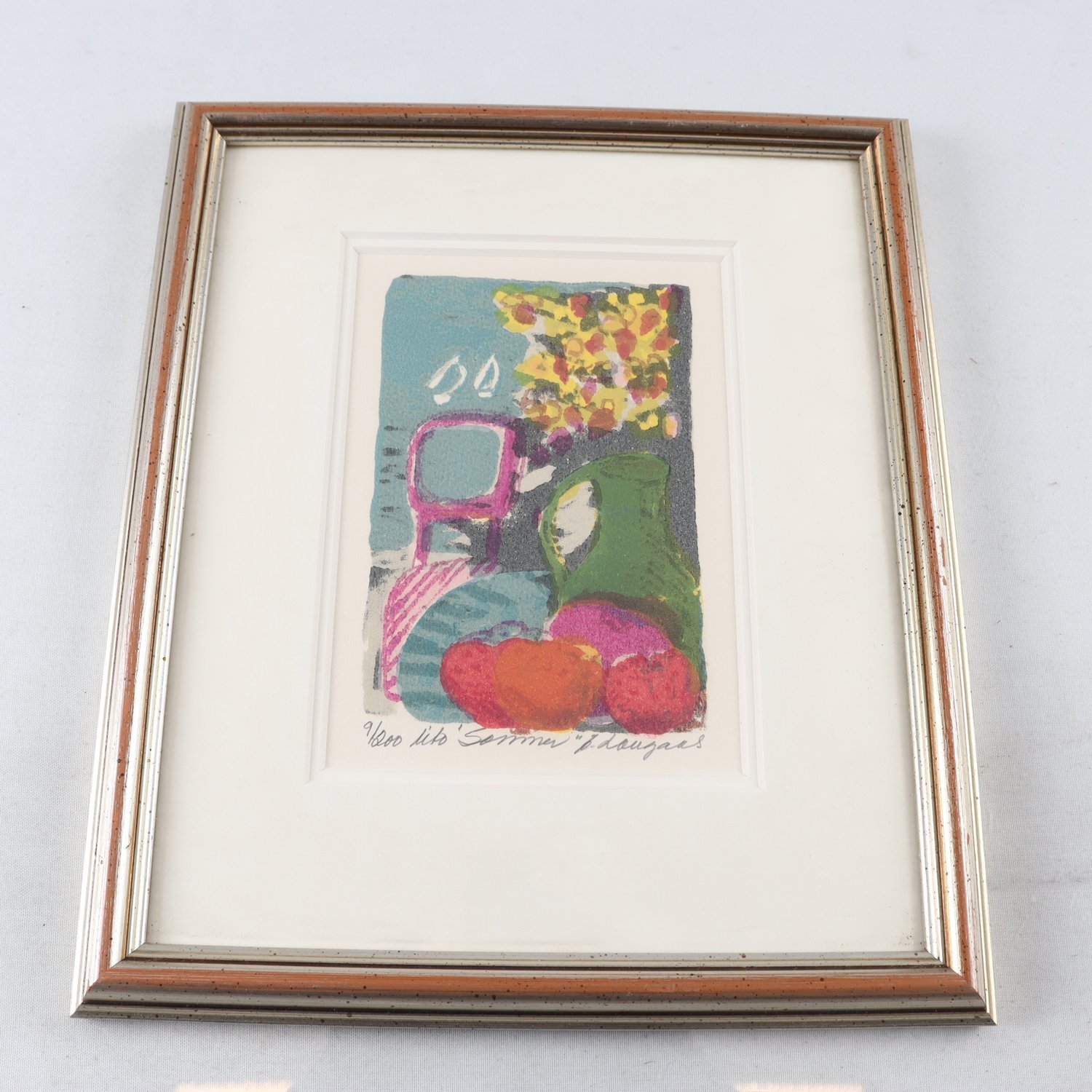 Färglitografi, Eva Langaas, (1940-2016), signerad, 9/200. Samfraktas ej.