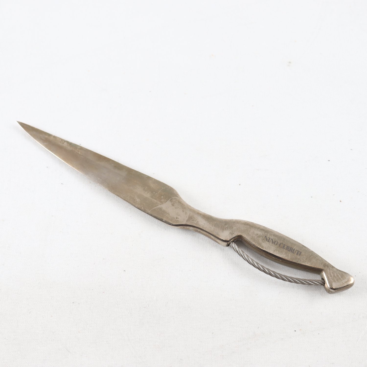 Brevkniv, stål, stämålad Nino Cerruti, Italien