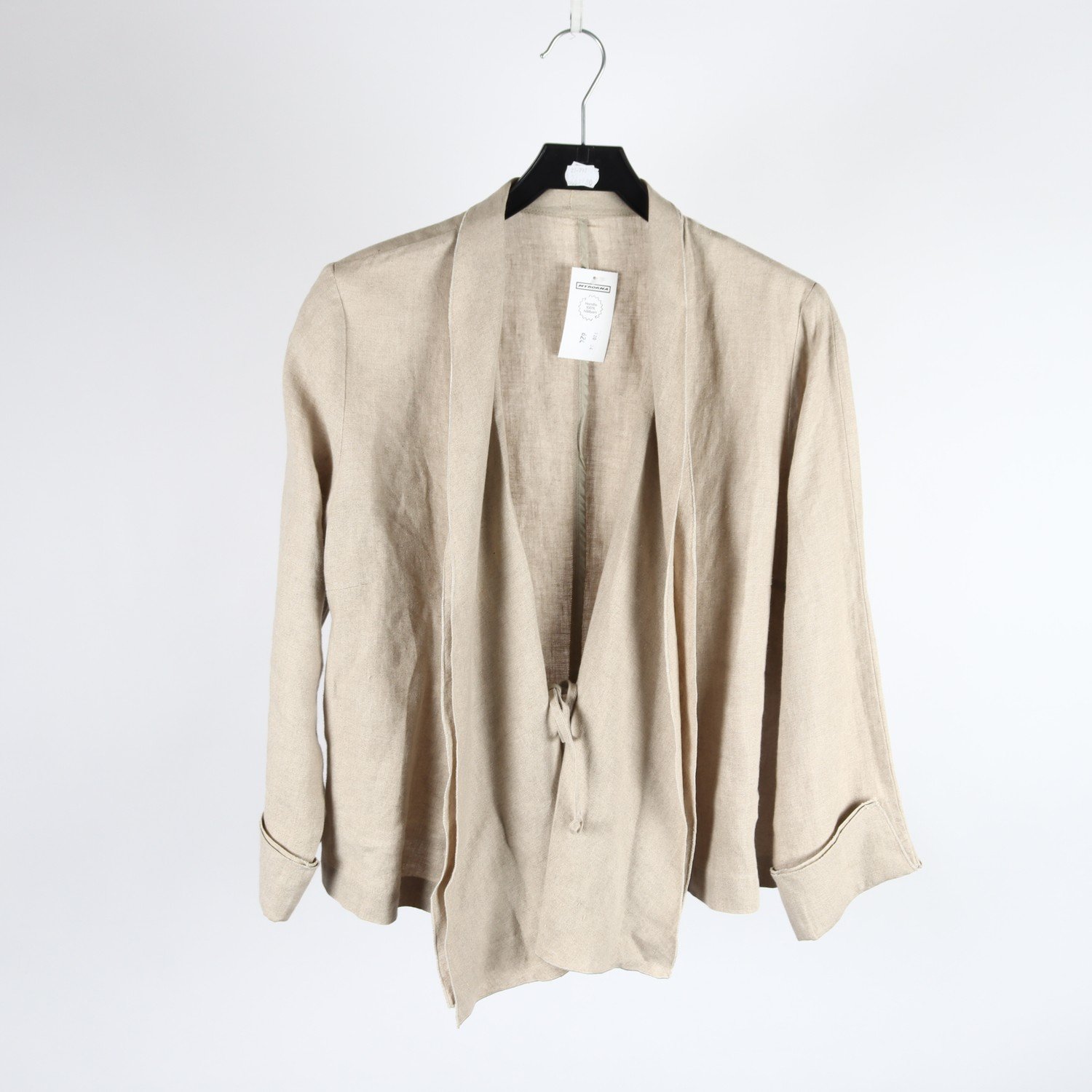 Jacka, Okänd, beige, lin, stl. 38
