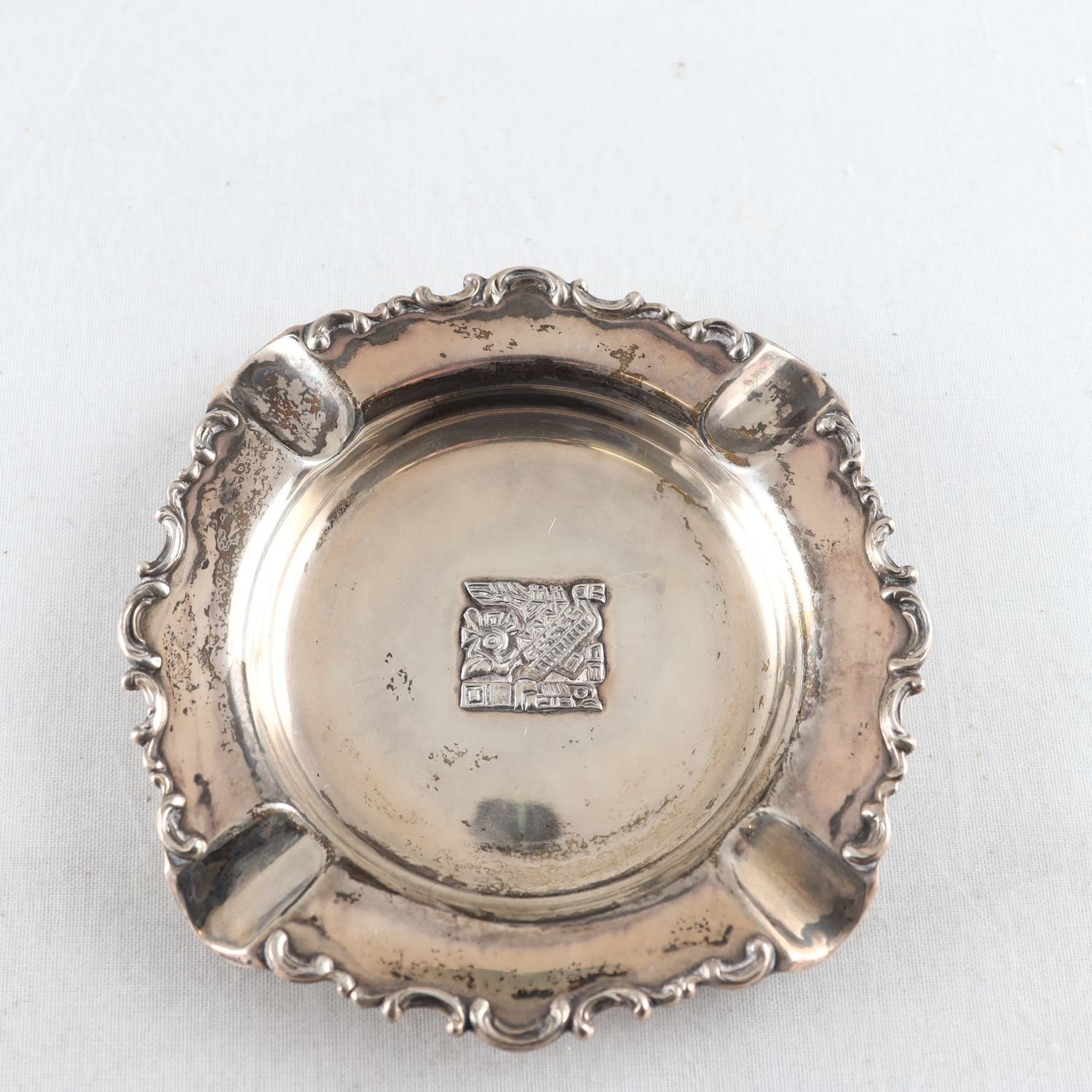 Askfat, Silver, Aztekornament, stämplade 925