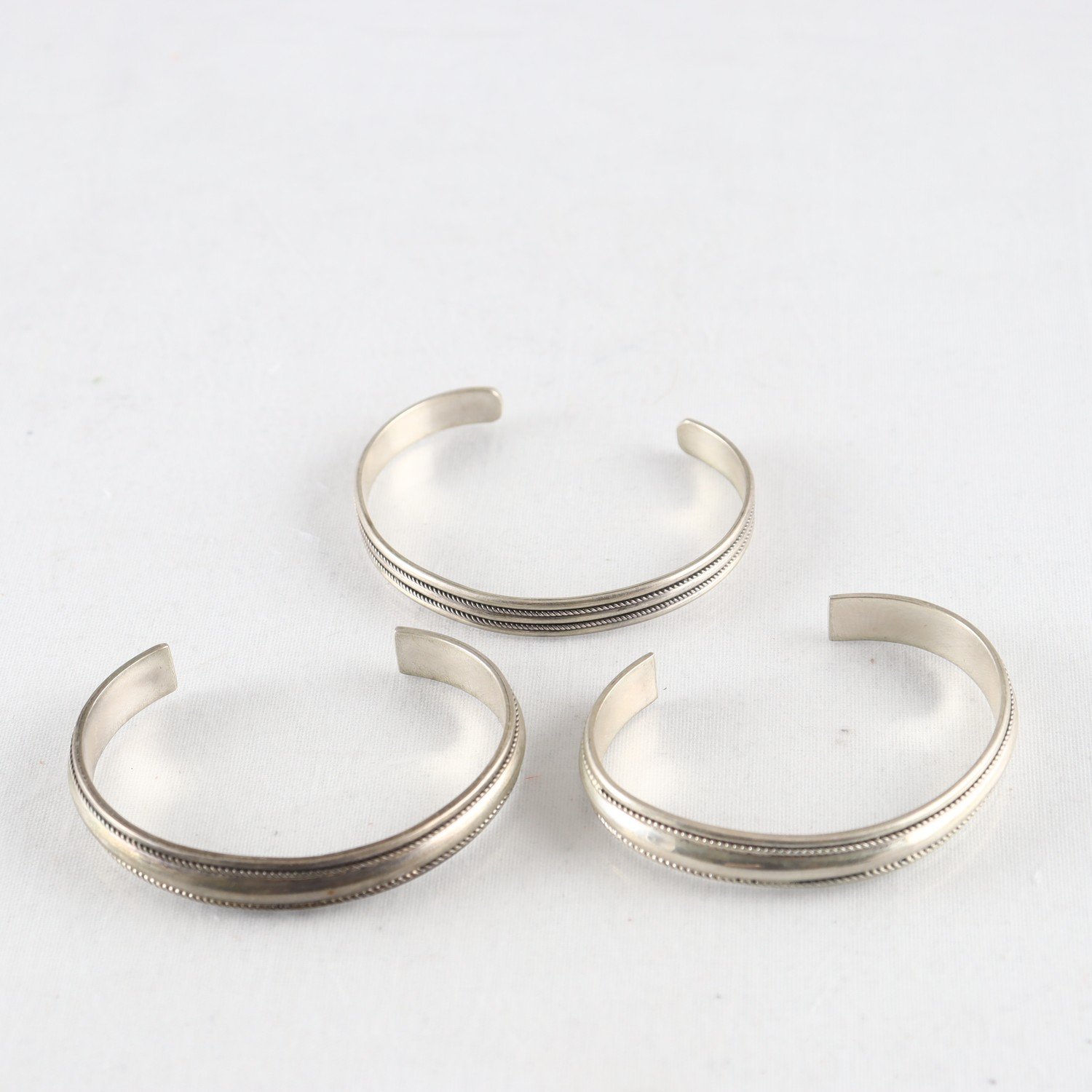 Armband silver, stämplat 925. 3 st