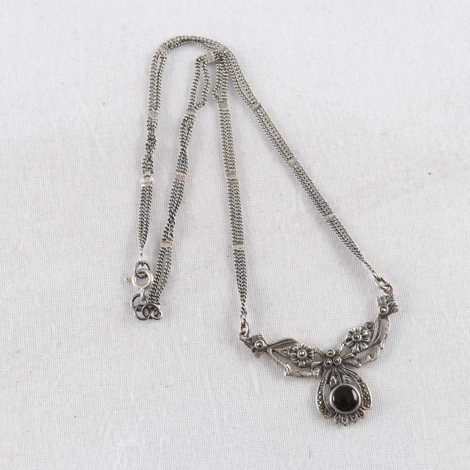 Halsband, Jugend, silver 925, stenar
