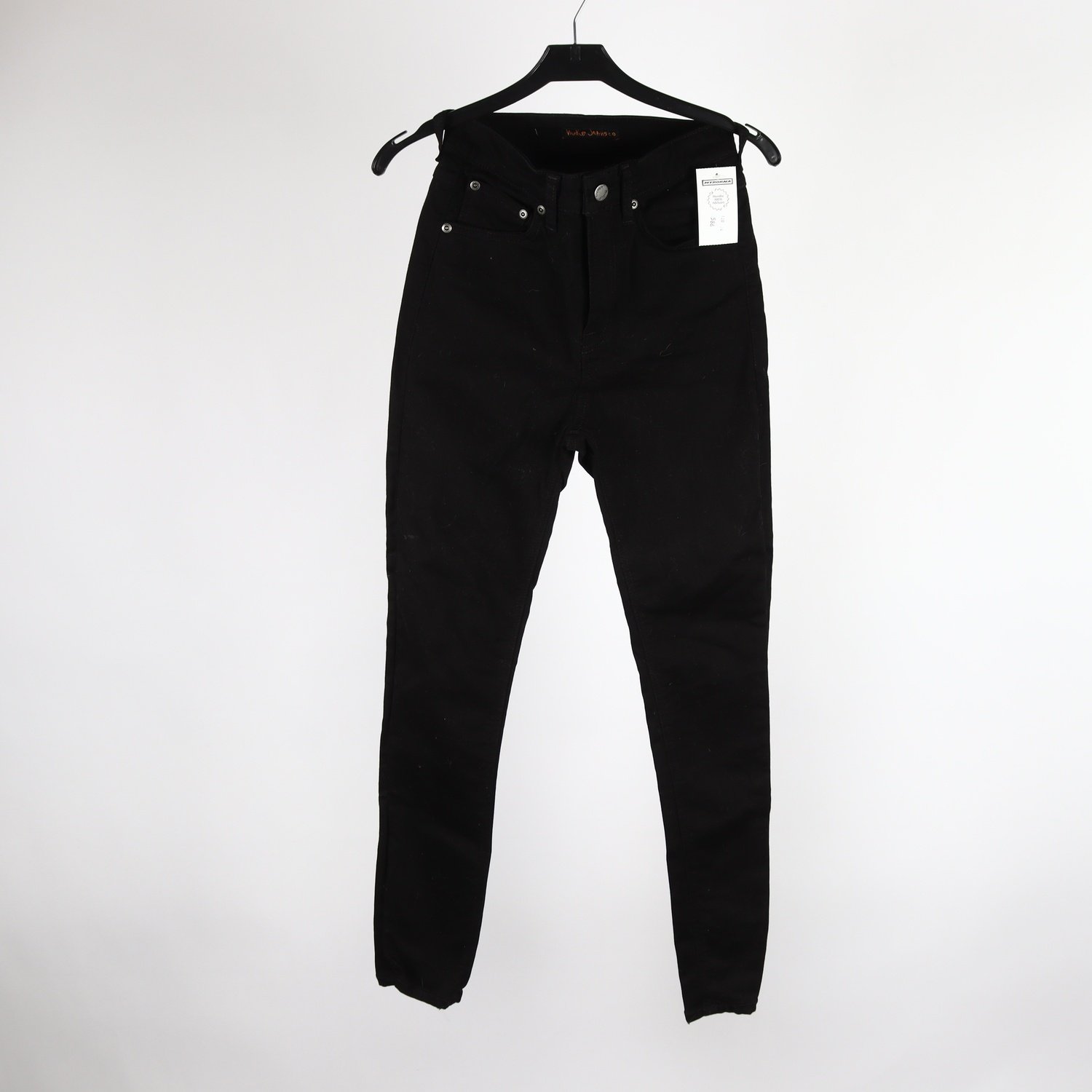 Jeans, Nudie Jeans, hightop tilde, svart, stl. 26/28