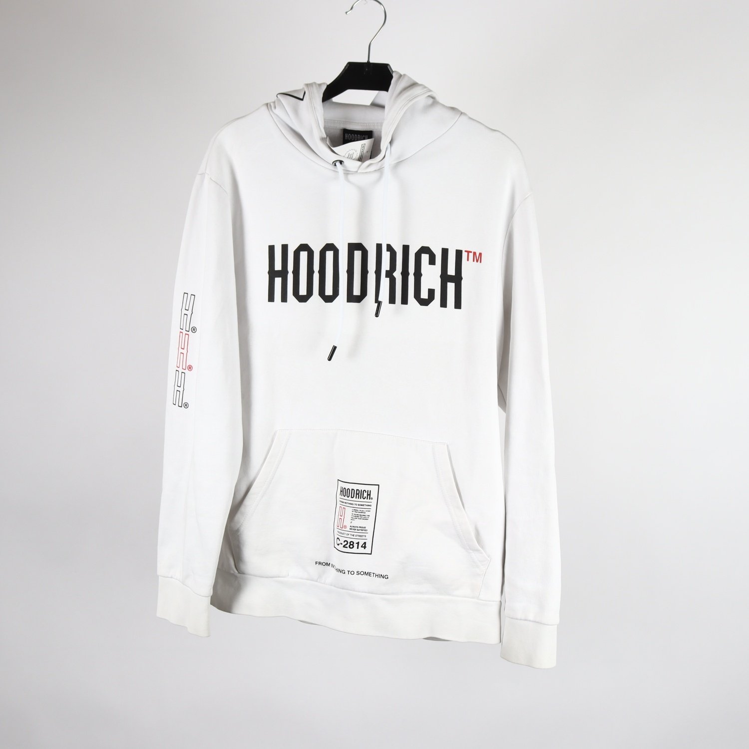 Hoodie, Hoodrich, vit, stl. M
