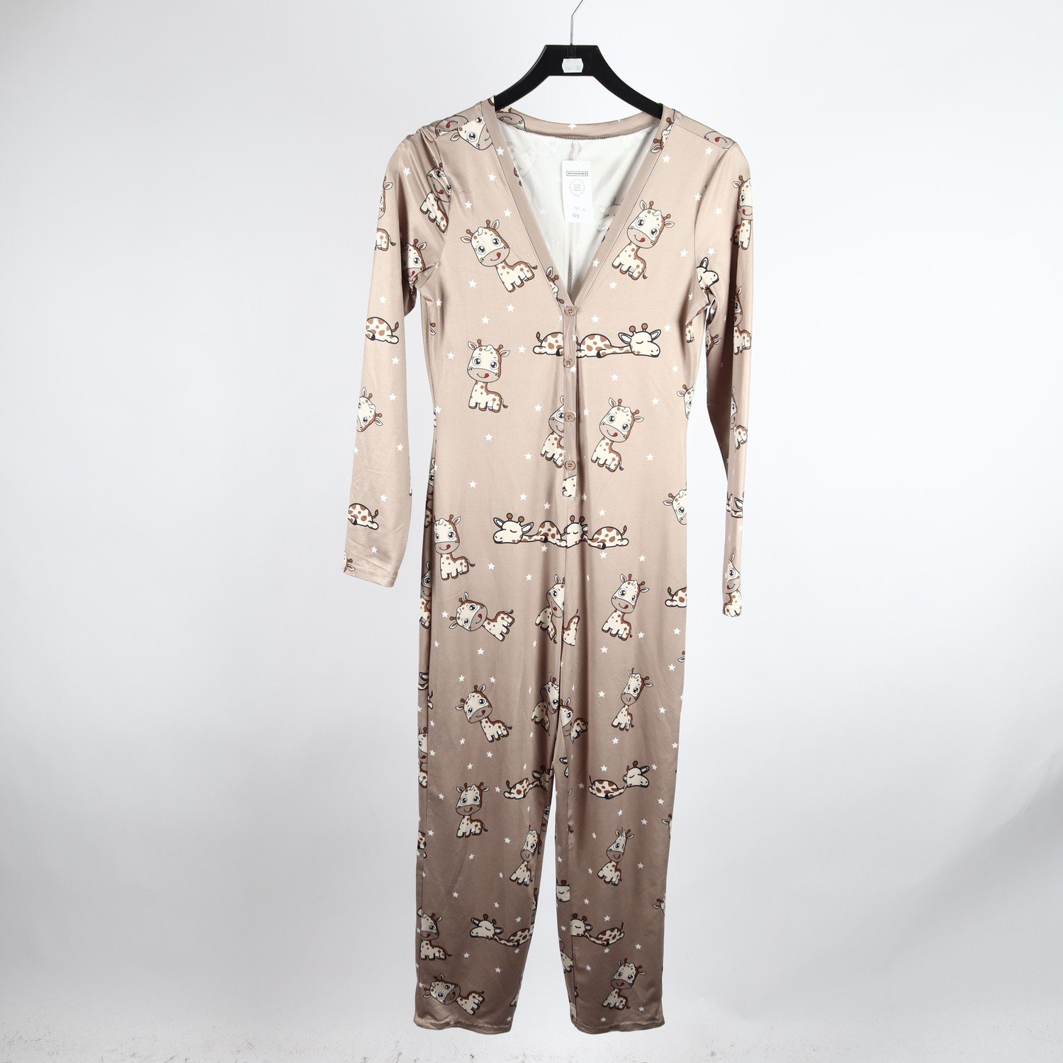 Sov/mysdress, Okänt, beige, giraffer, stl. XS