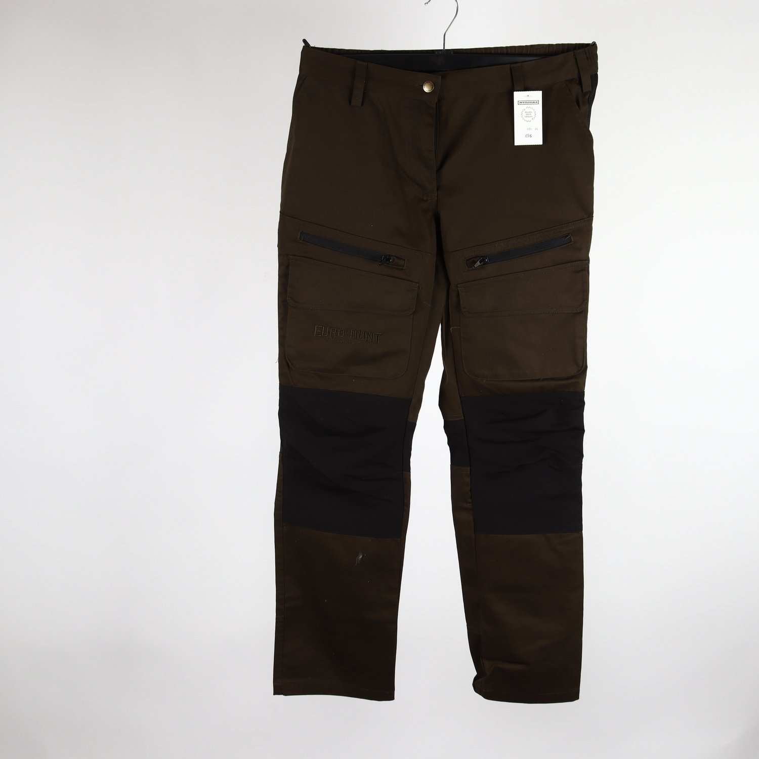 Fritidsbyxor, Euro-Hunt, grön, svart, stl. 40
