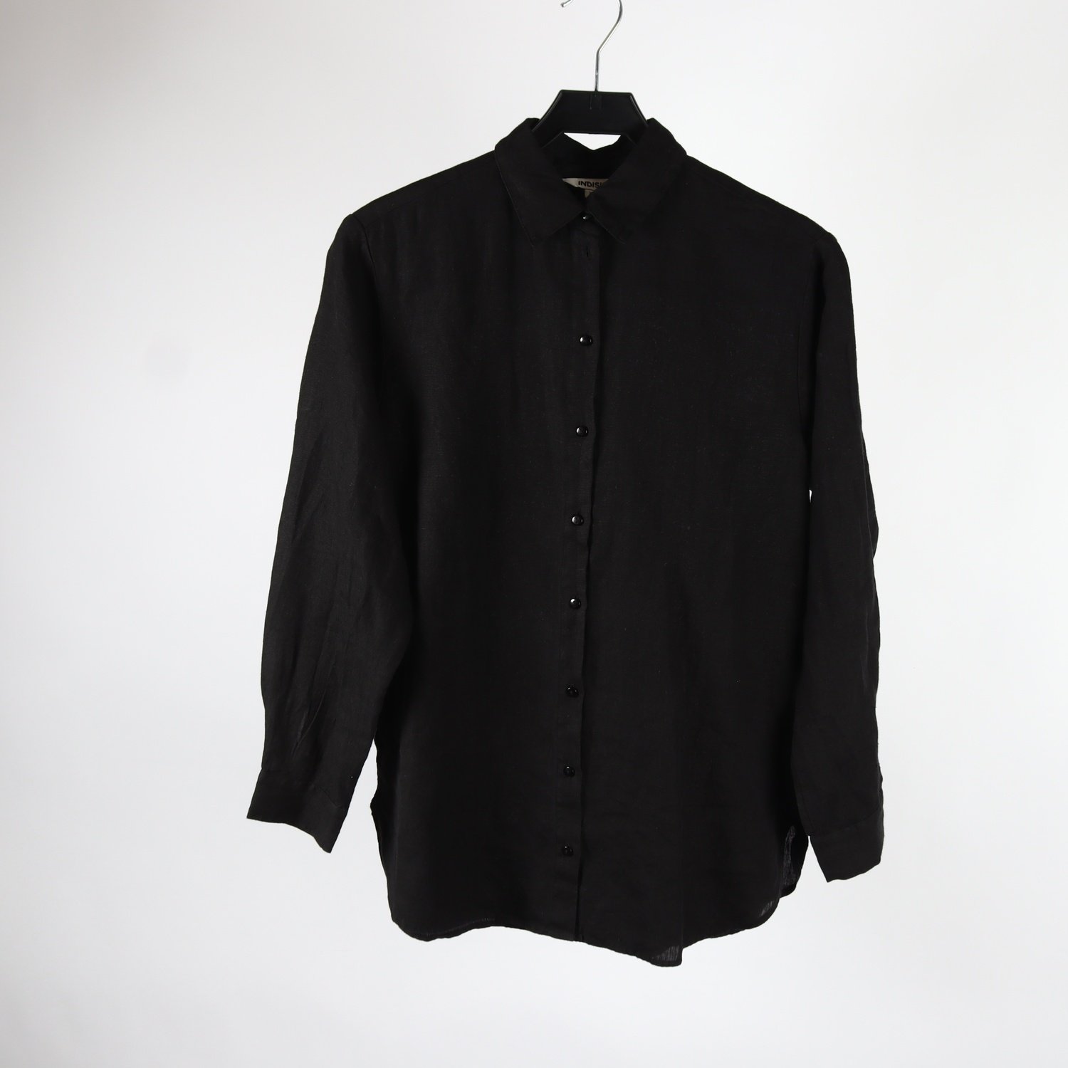 Skjorta/blus, Indiska, svart, stl. XS