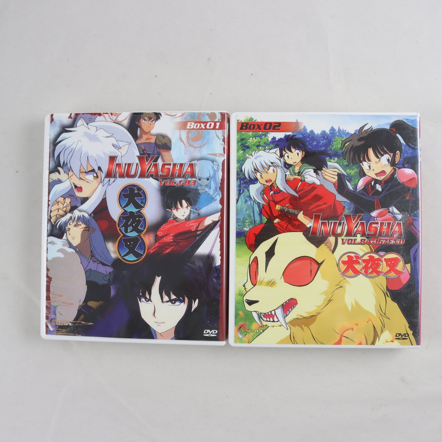DVD InuYasha, Box 01, Vol 1-83 + Box 02, Vol 84-167END