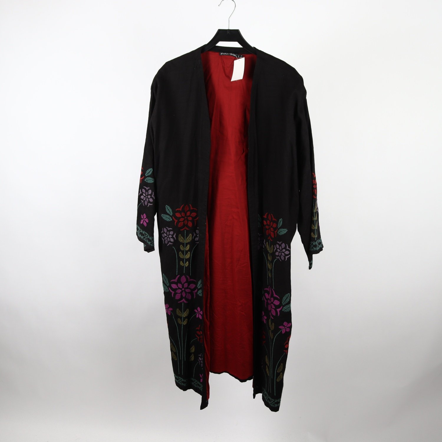Kimono/kappa, Gudrun Sjödèn, svart, broderi, stl. XL