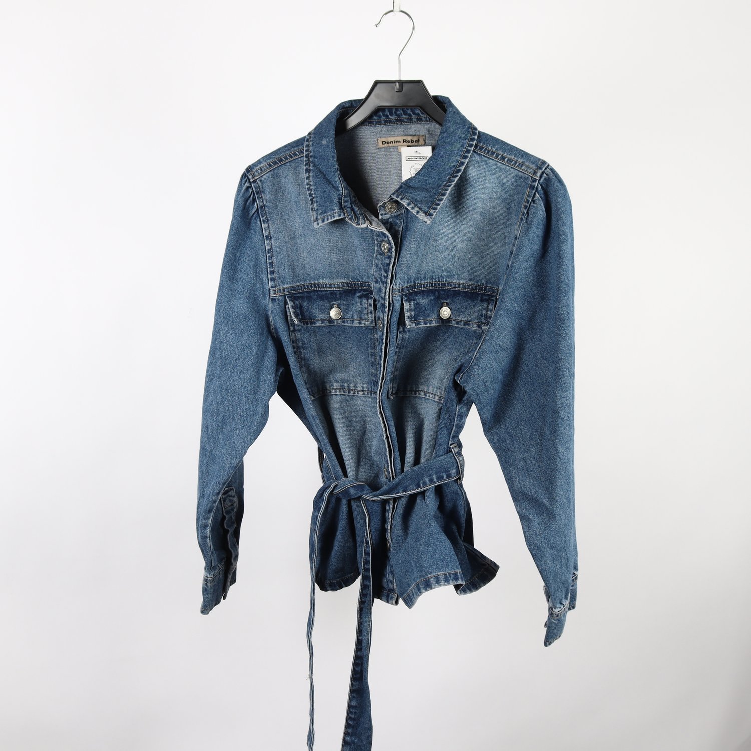 Jeansskjorta, Denim Rebel, blå, stl. L