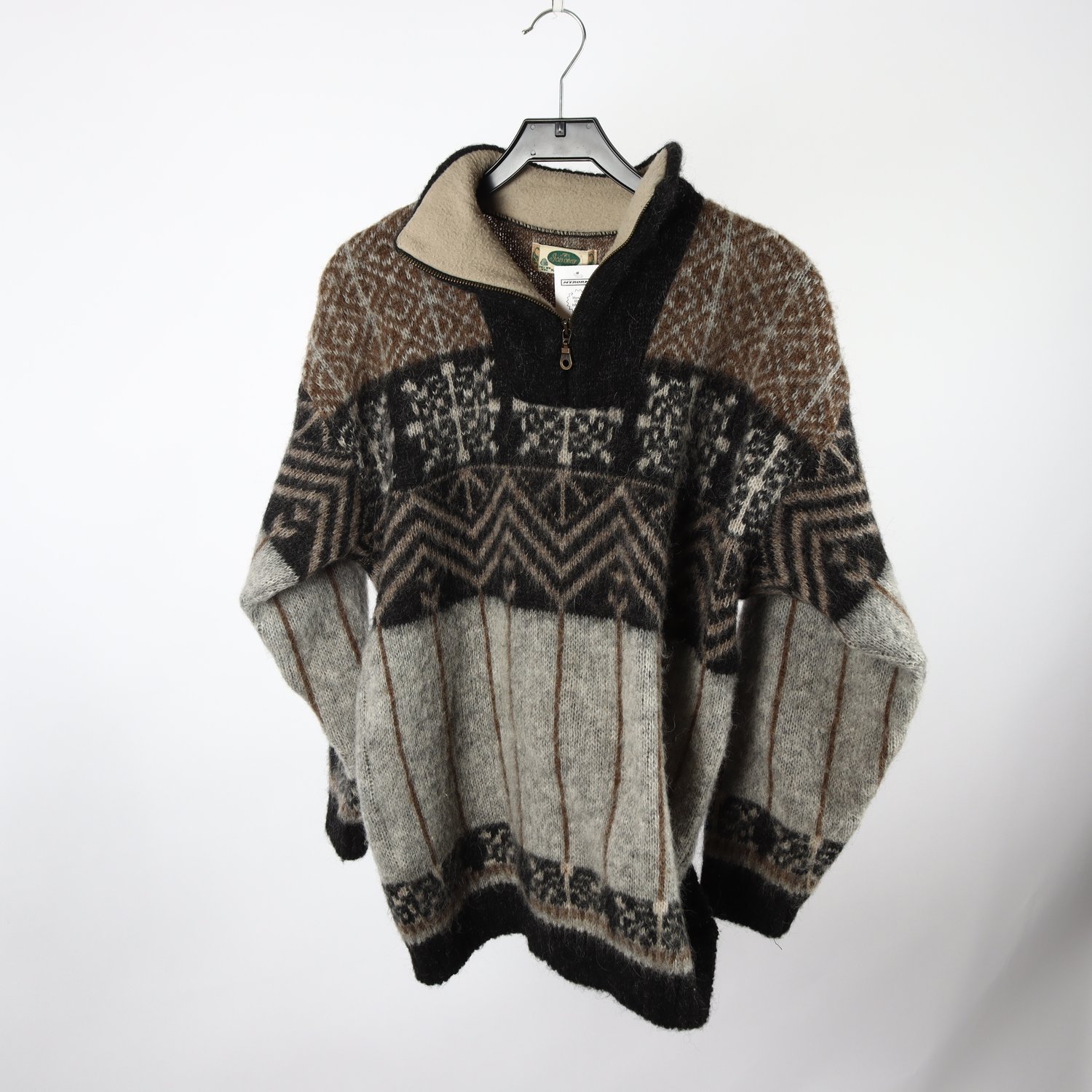 Islandströja, Icewear, grå, beige, ull, stl. M