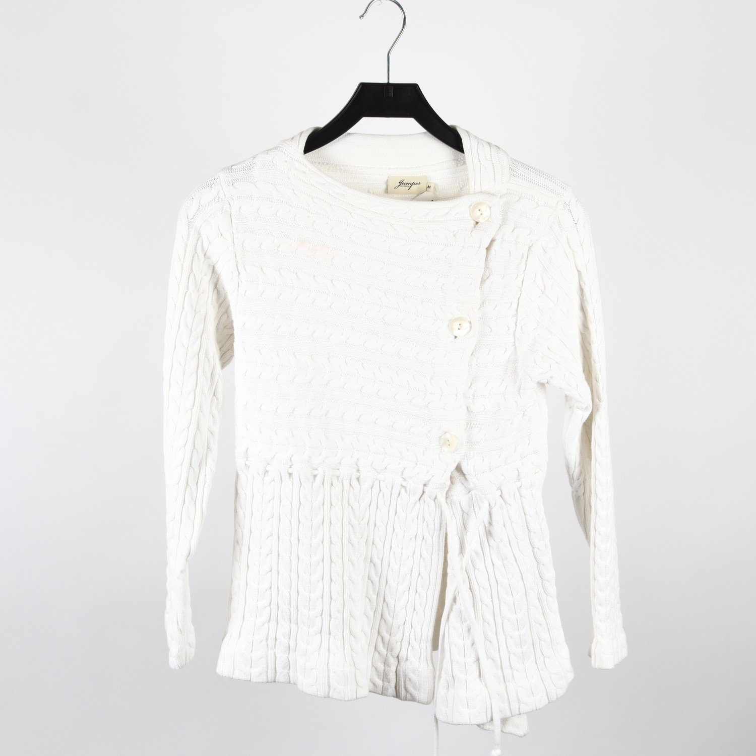 Kofta, Jumperfabriken, vit, stl. M