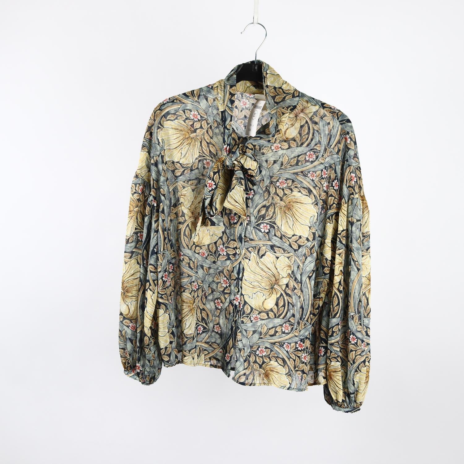 Blus, Morris & Co x H&M, mönstrad, stl. 36