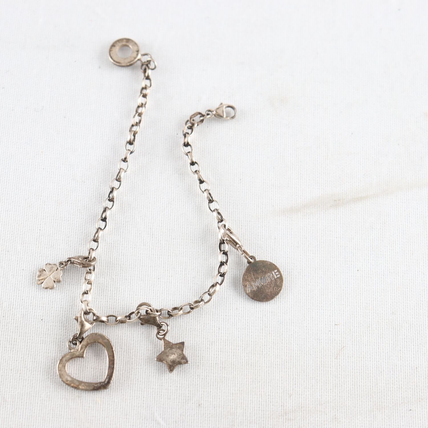 Armband, Thomas Sabo, silver, 4 berlocker