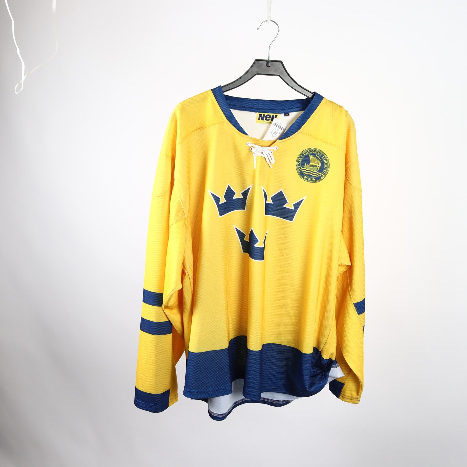Hockeytröja, Neh, Sverige, Tre Kronor, gul, stl. L/XL