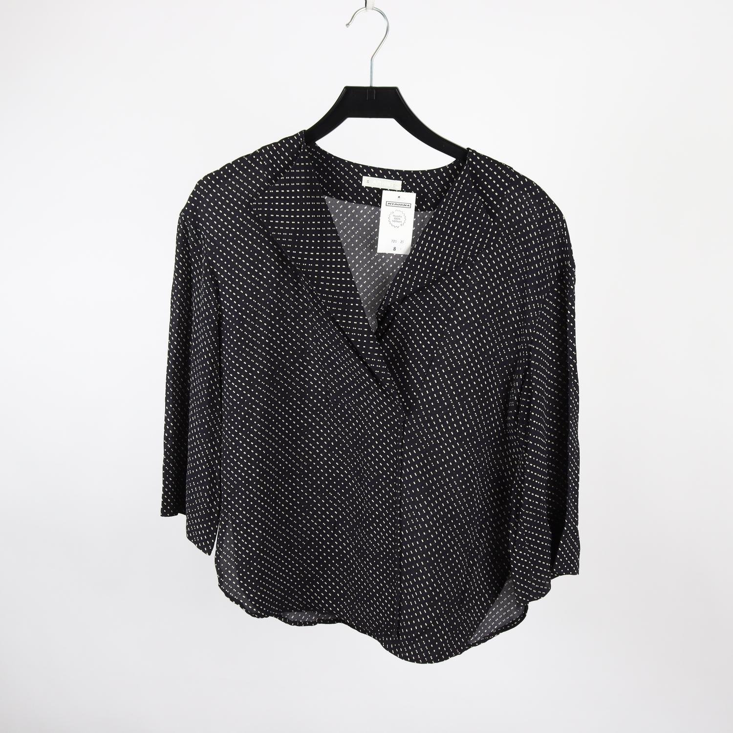 Blus, Arket, blå, vit, stl. 34