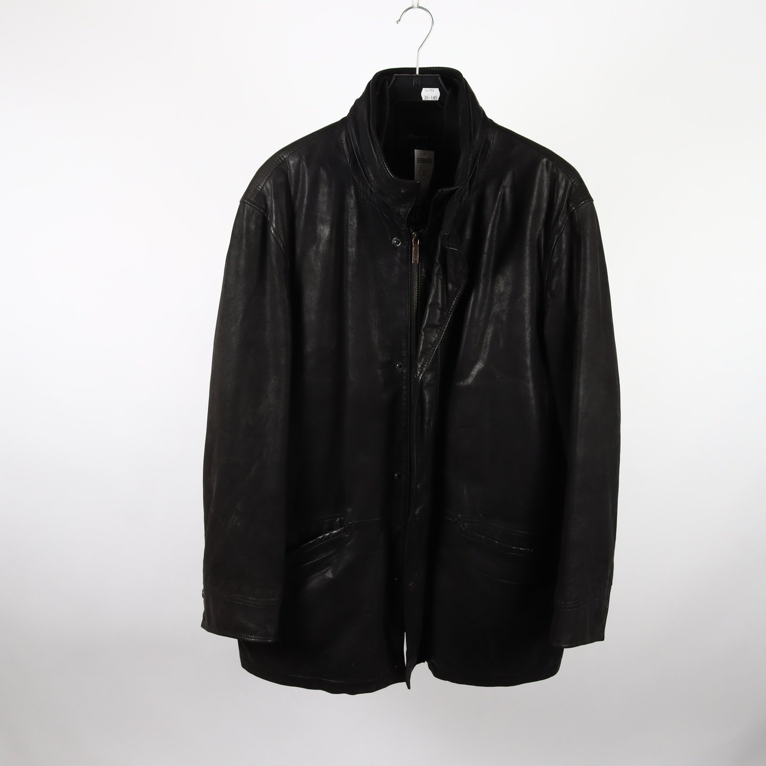 Skinnjacka, Gant, svart, stl. XL