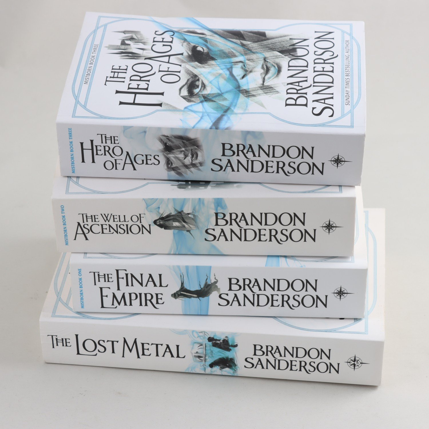 Brandon Sanderson, Mistborn Book 1-3 + The Lost Metal