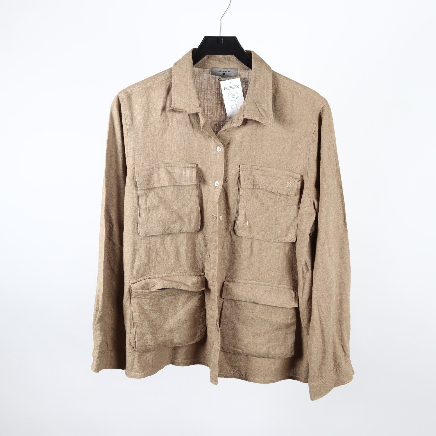 Sommarjacka, Lundgaard, beige, linblandning, stl. M