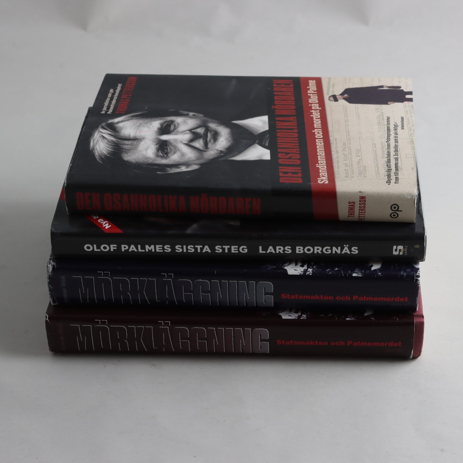 Palmemordet, bokpaket med 4 volymer. Samfraktas ej.