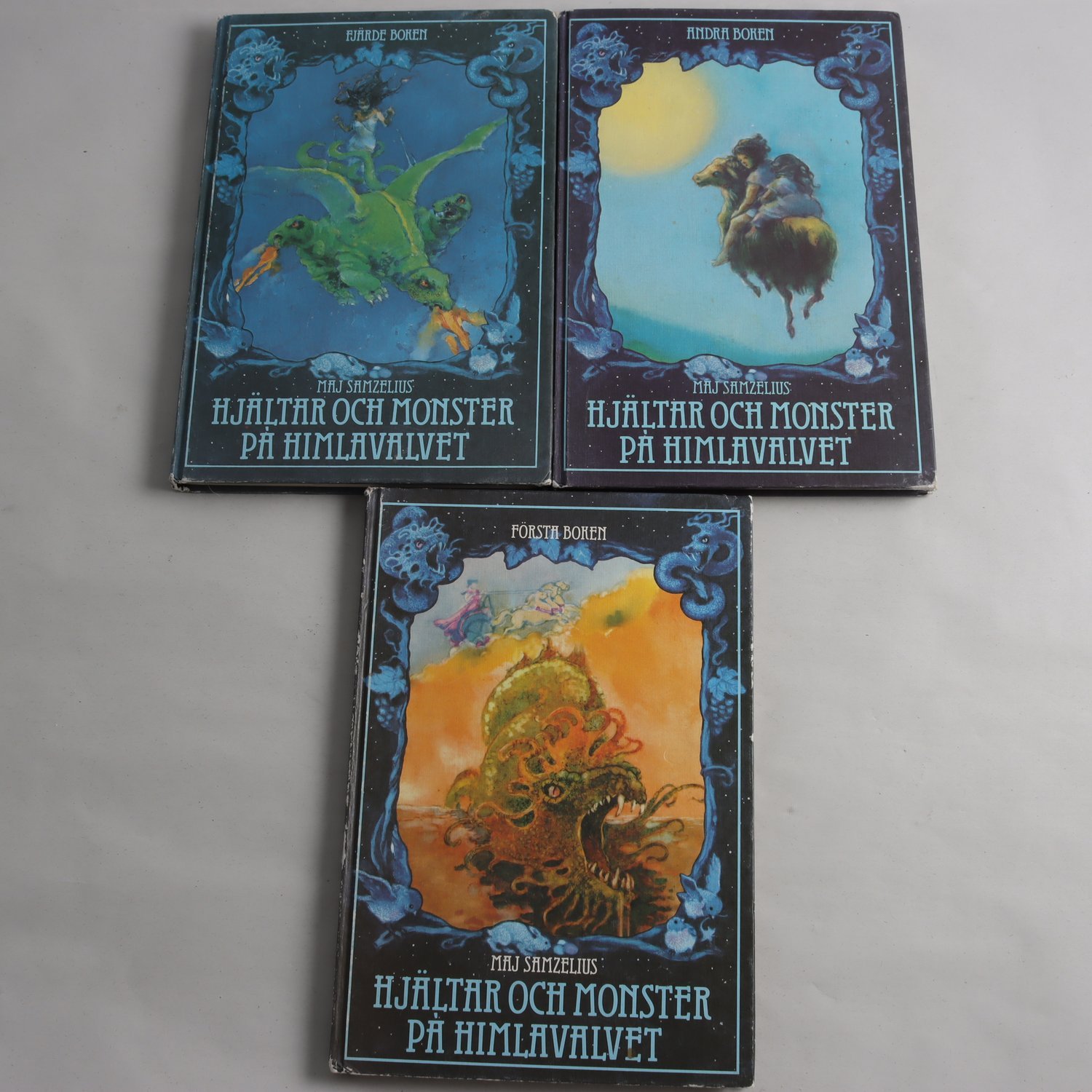Maj Samzelius, Hjältar och monster på himlavalvet, Bok 1, 2 & 4