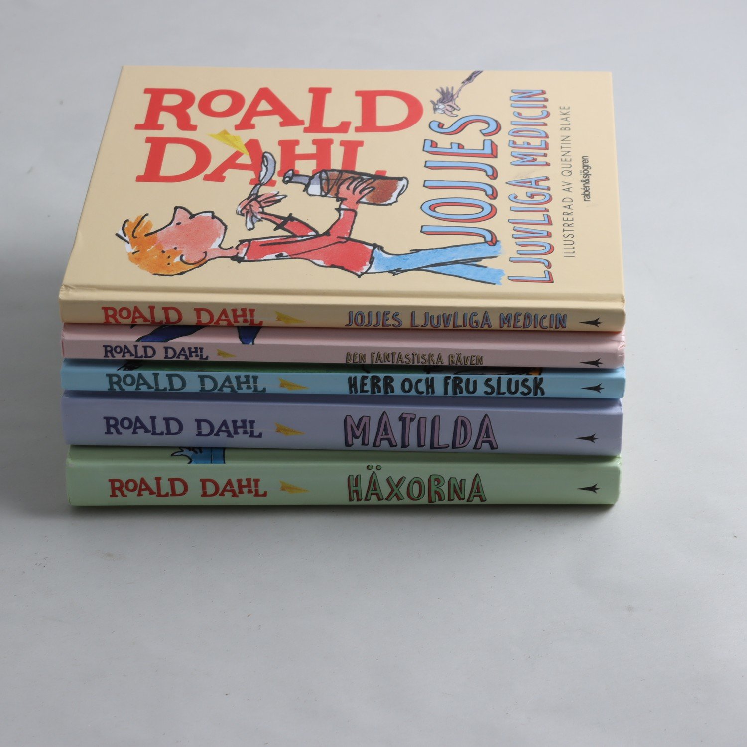 Roald Dahl, bokpaket med 5 volymer