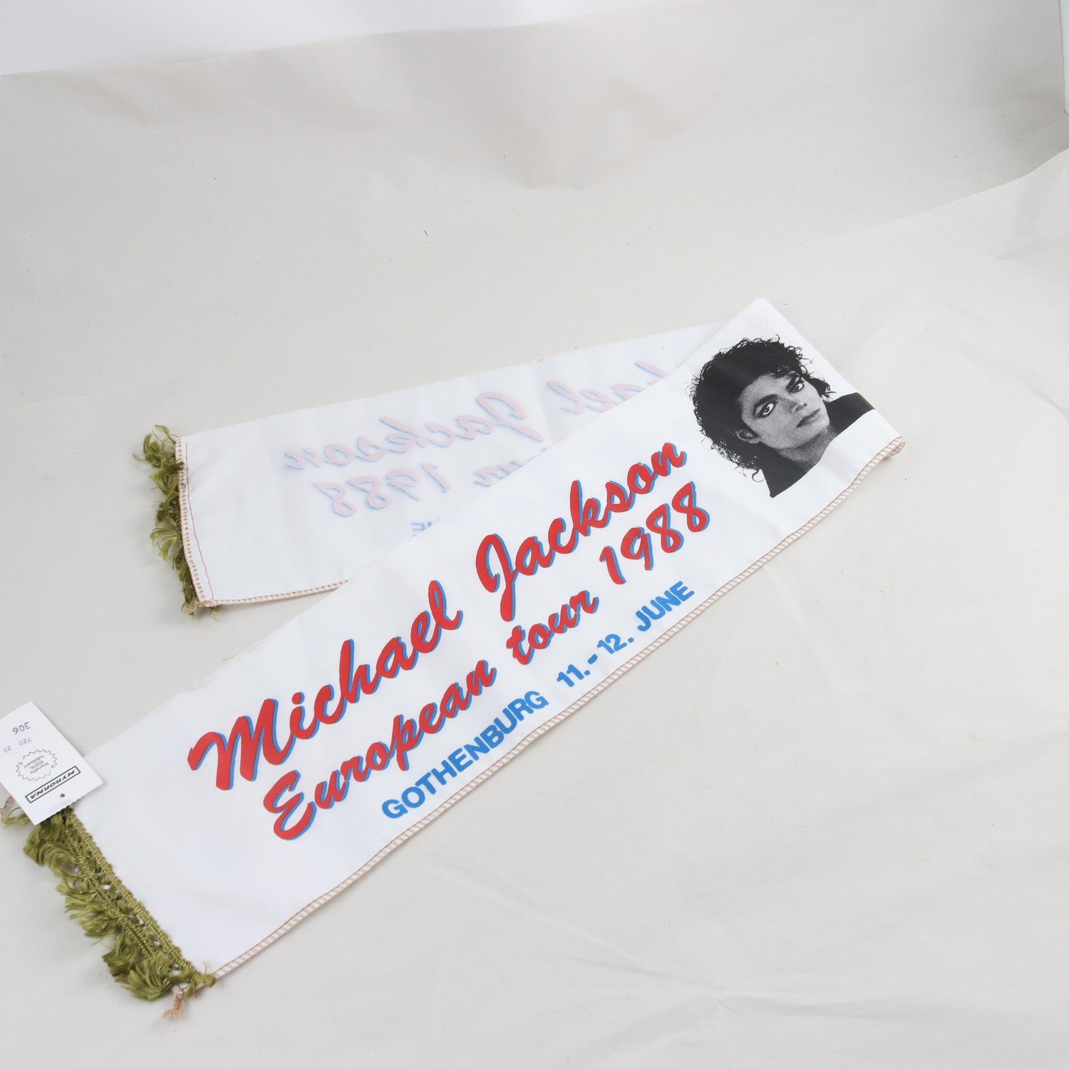 Tour scarf 1988 Michael Jackson, vit
