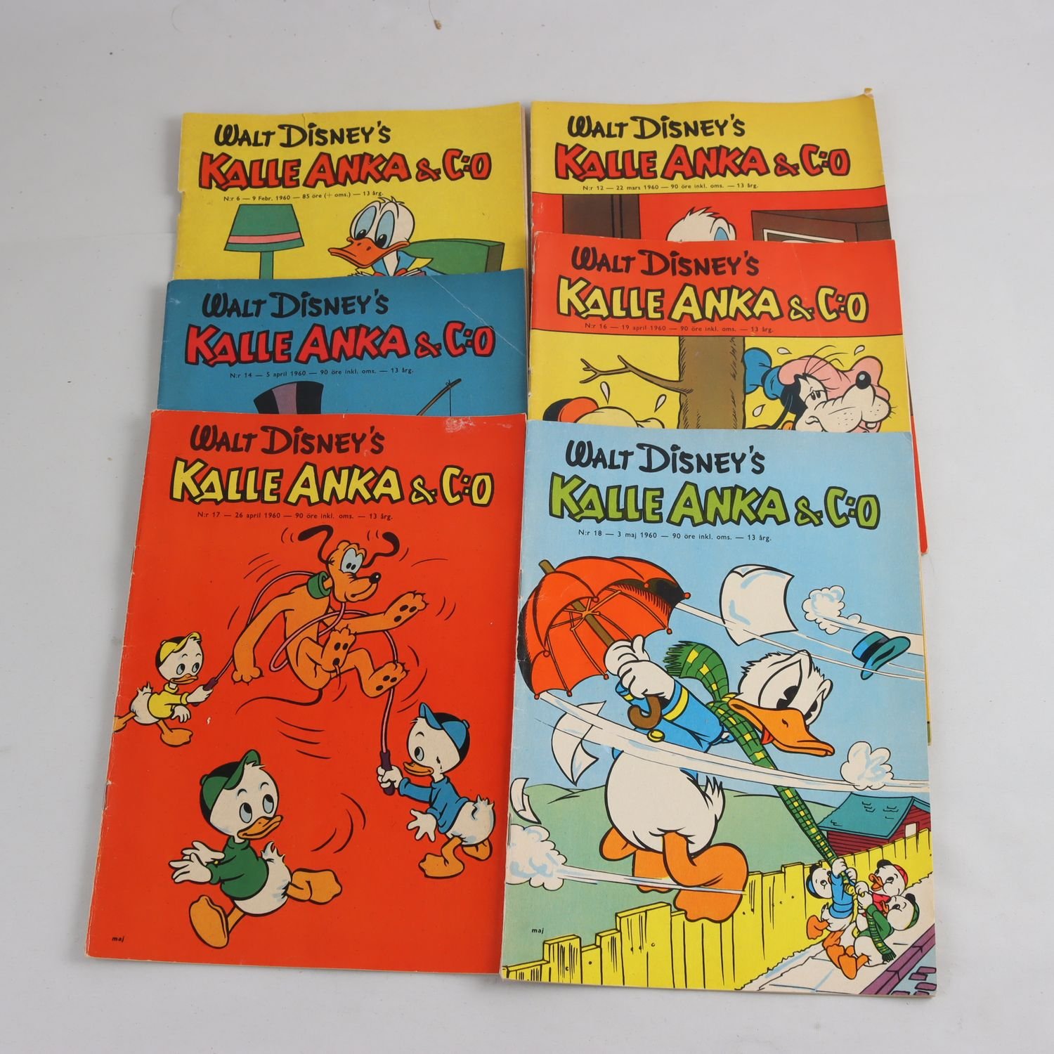 Kalle Anka & C:o, 12 nummer från år 1960