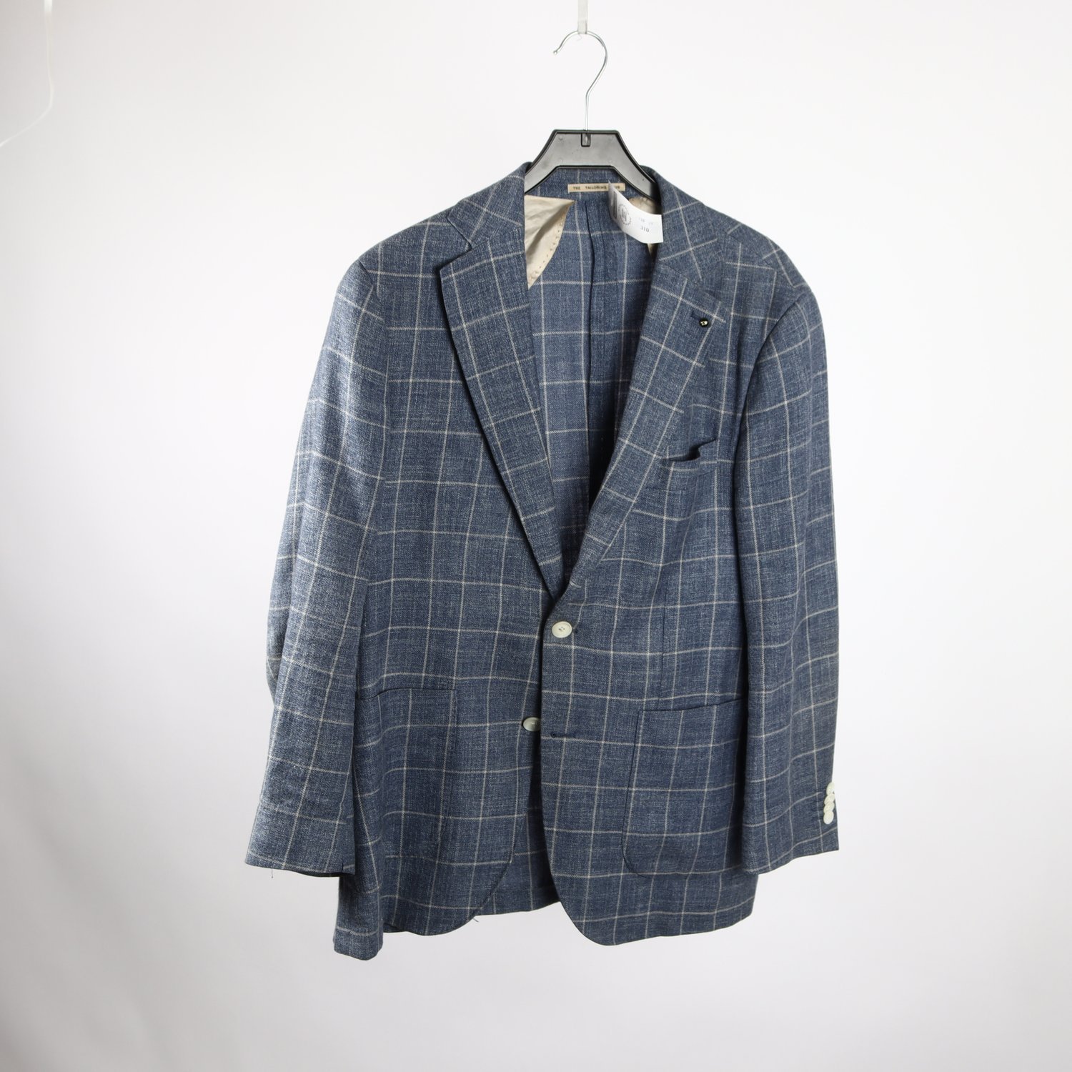 Kavaj, The Tailoring Club, blå, ull, silke, lin, stl. 52