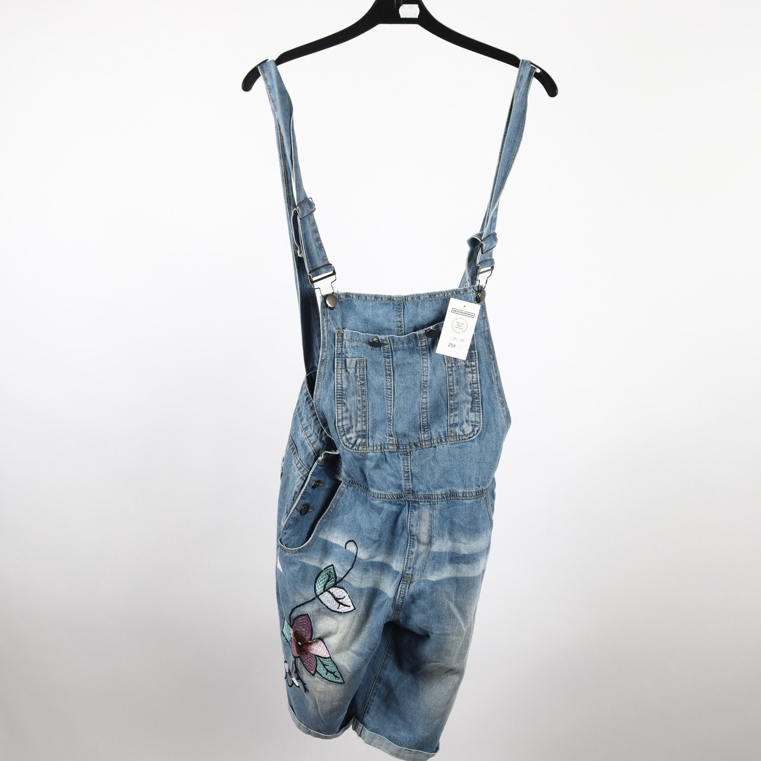 Hängselshorts, Okänt, blå, stl. S