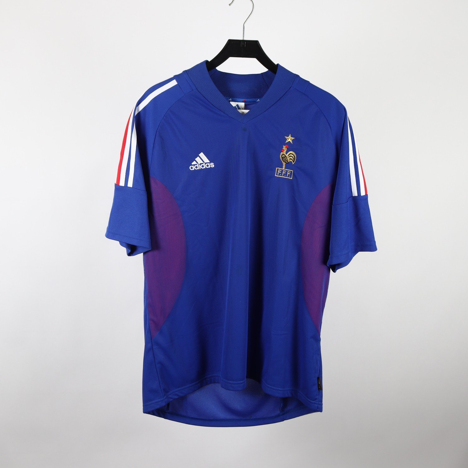 Sporttröja, Adidas, F.F.F, Zidane 10, blå, stl. L