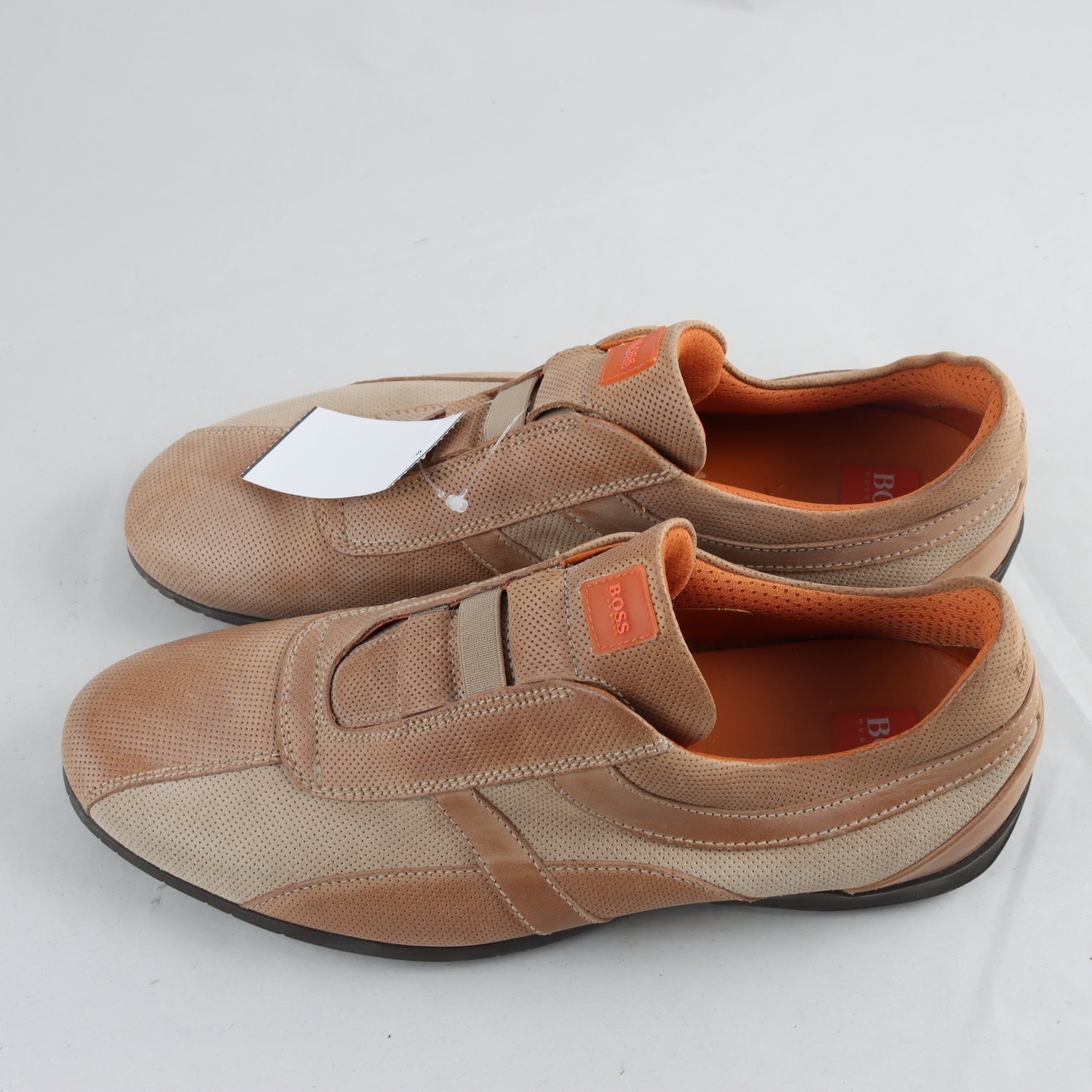 Lågskor, Hugo Boss, brunbeige, stl. 43