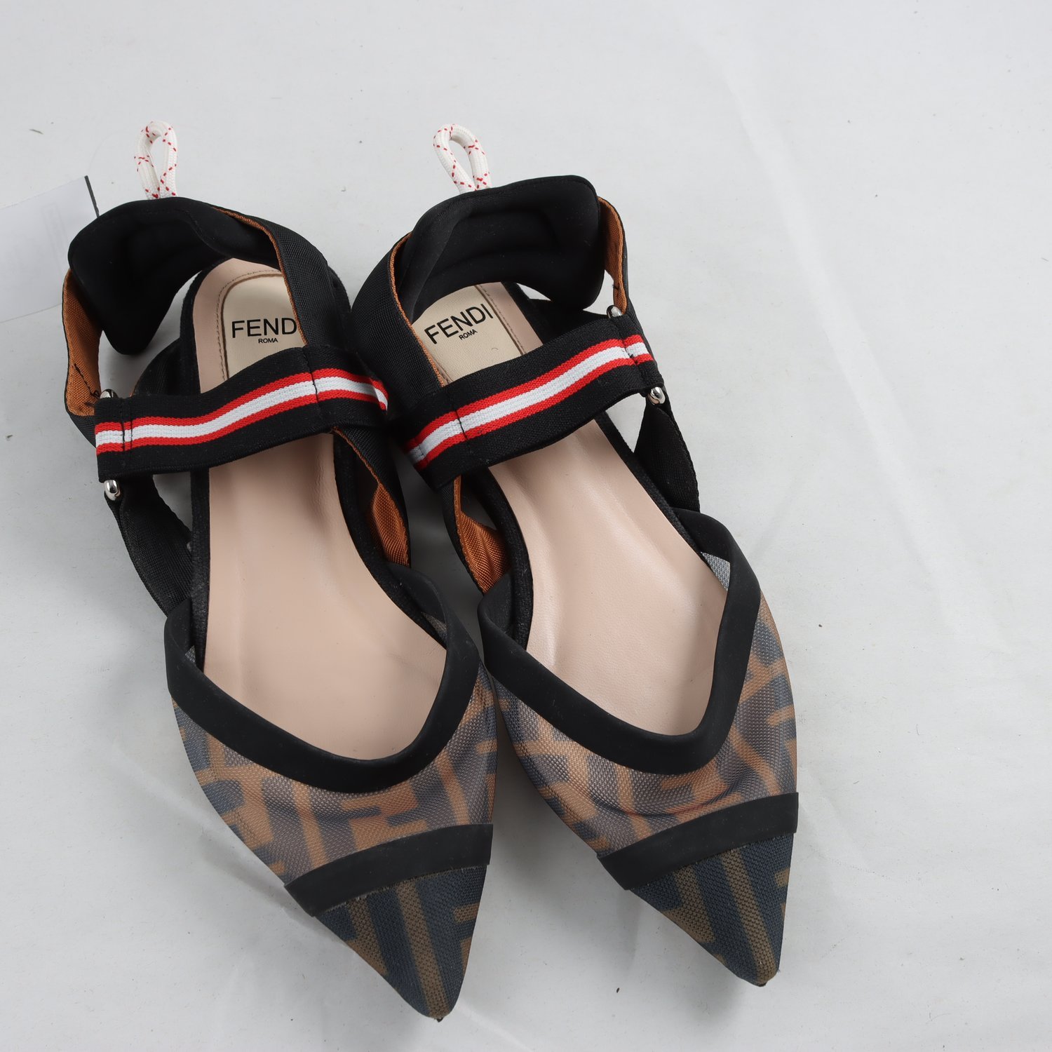 Sandaletter, Fendi, svart, brun, stl. 37