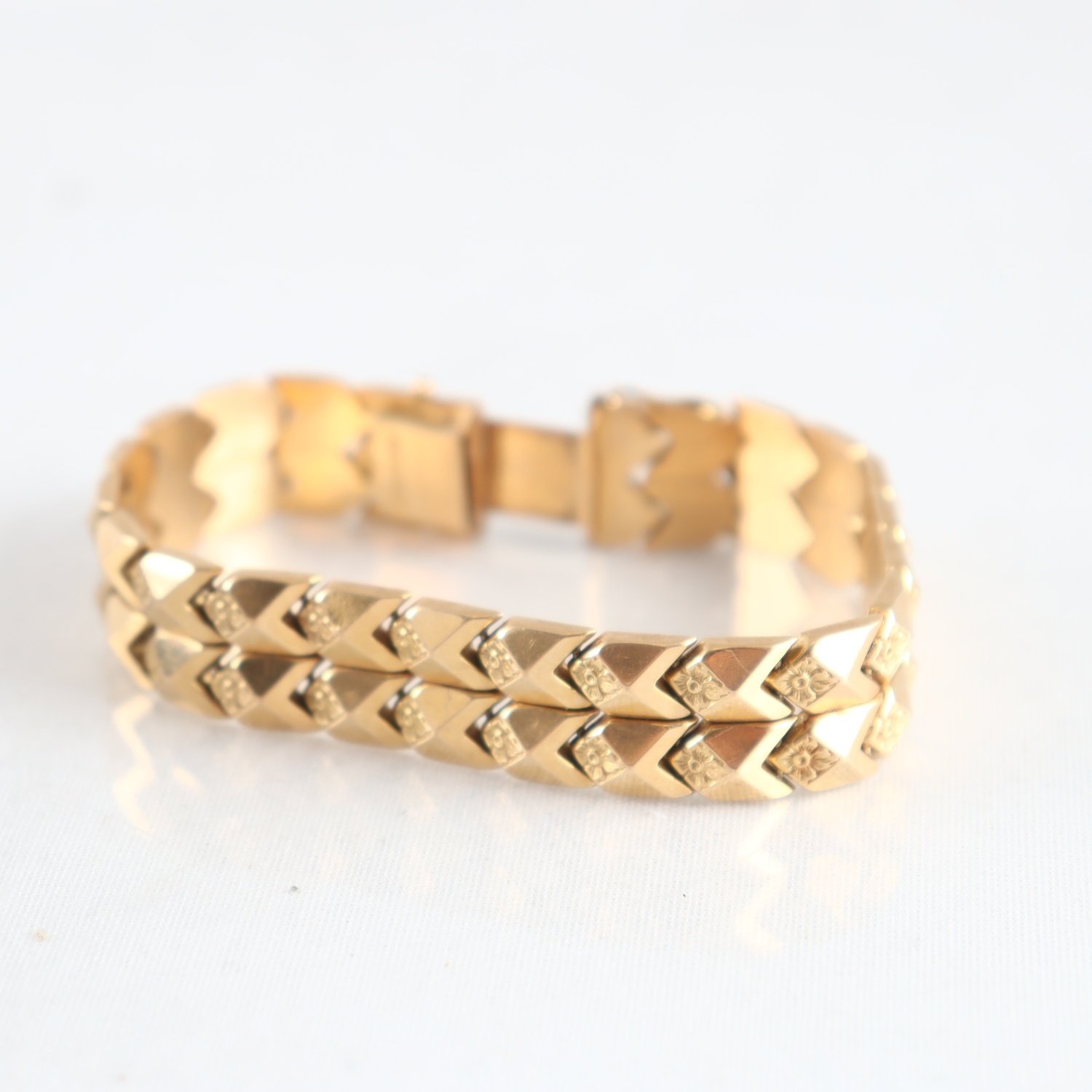 Armband, guld, stämplat FM, 750