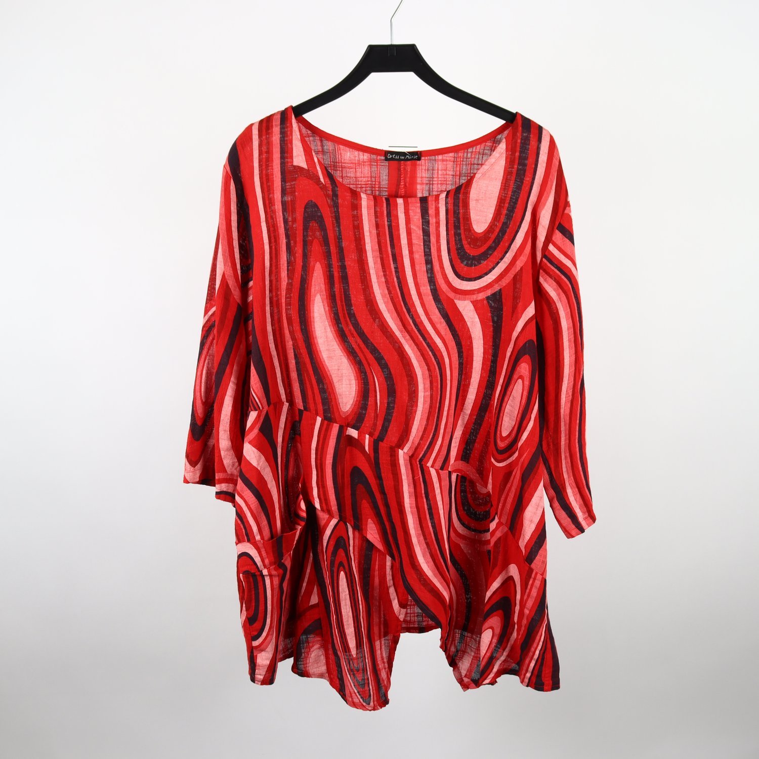 Blus/tunika, Dress like Marie, röd, stl. ca. L/XXL