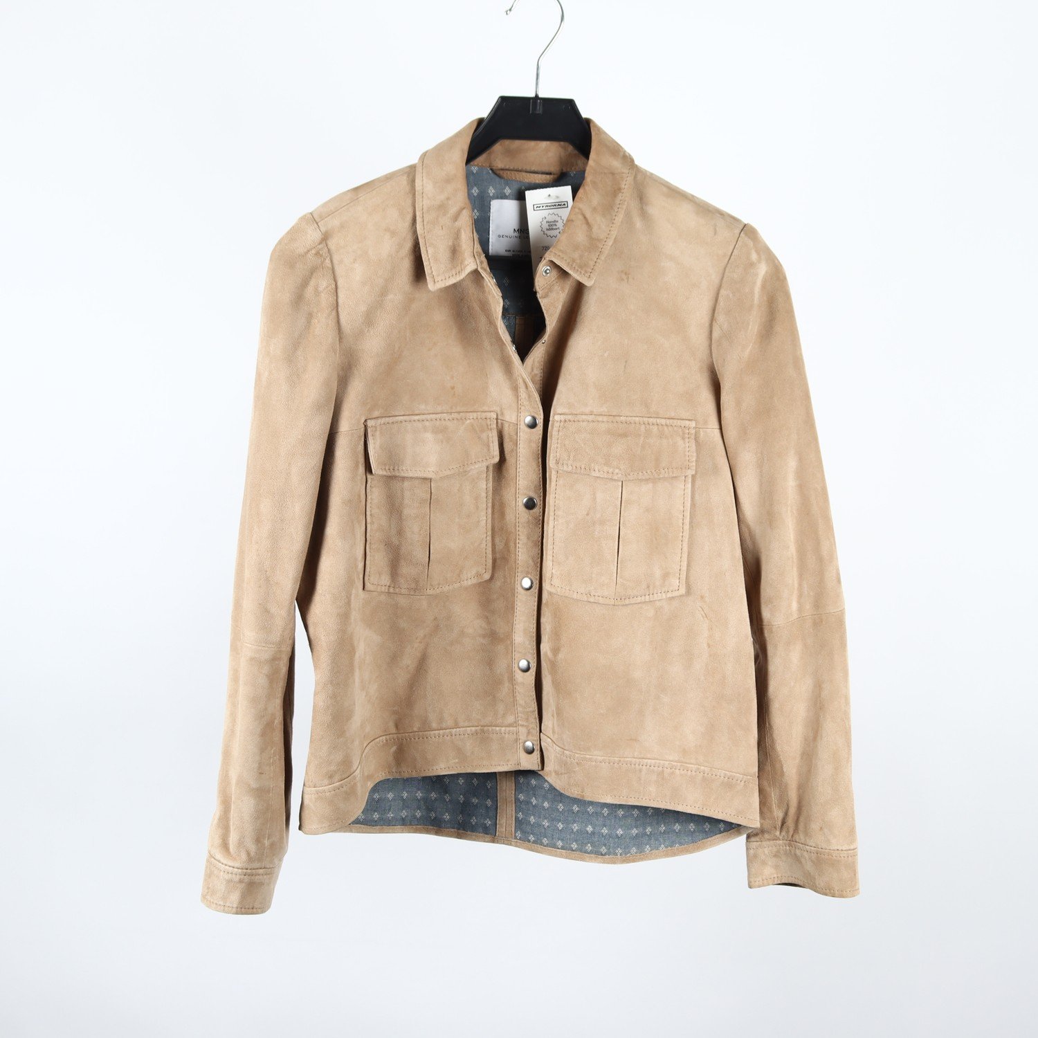Mockajacka/overshirt, Mango, beige, stl. M