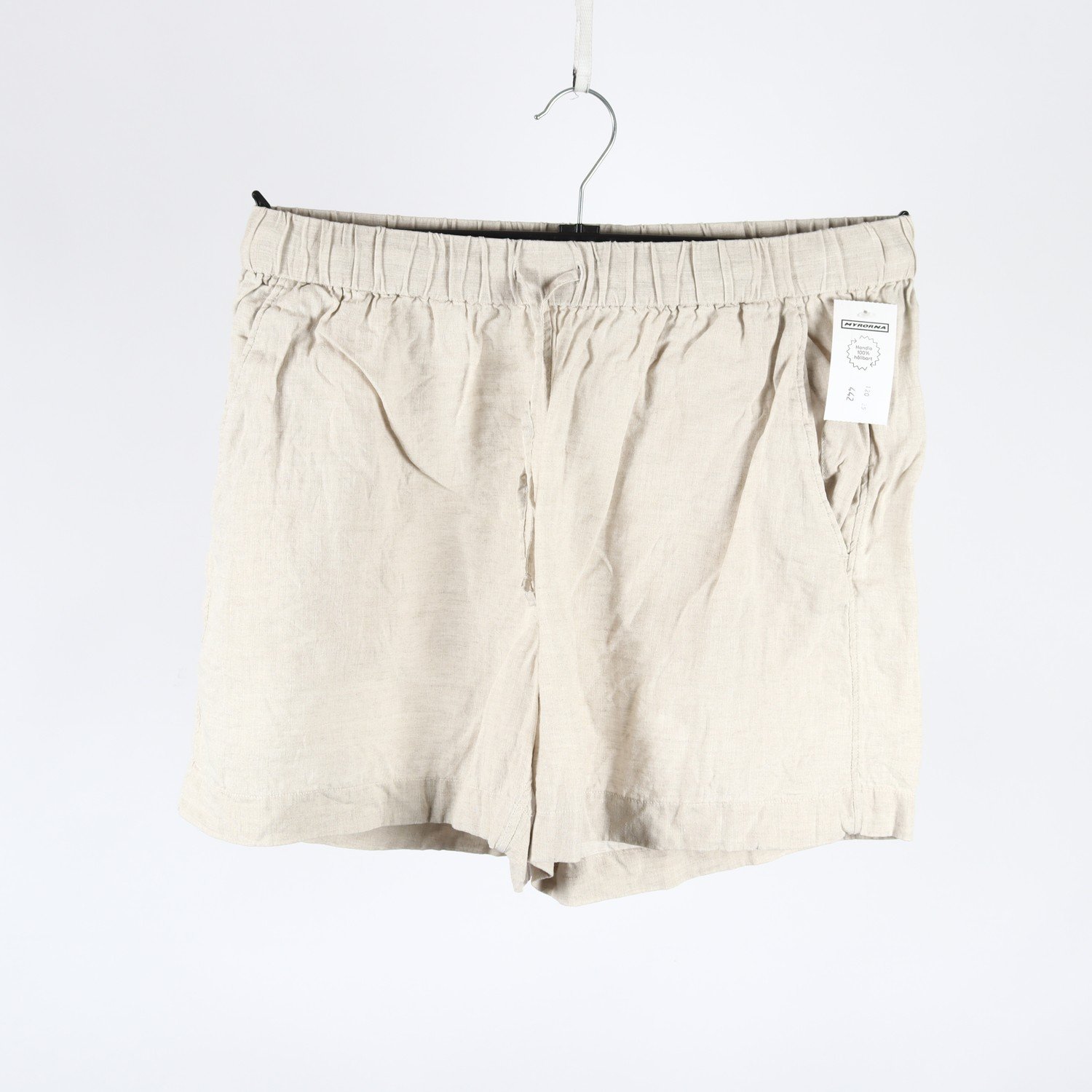 Shorts, Arket, beige, lin, stl. M