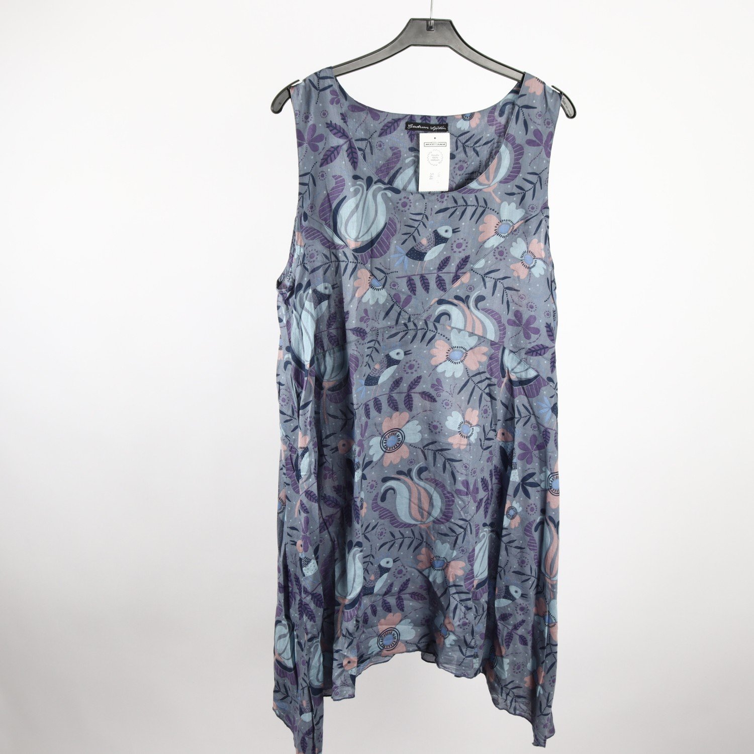 Klänning, Gudrun Sjödén, mönstrad, blå, stl. ca. M/L