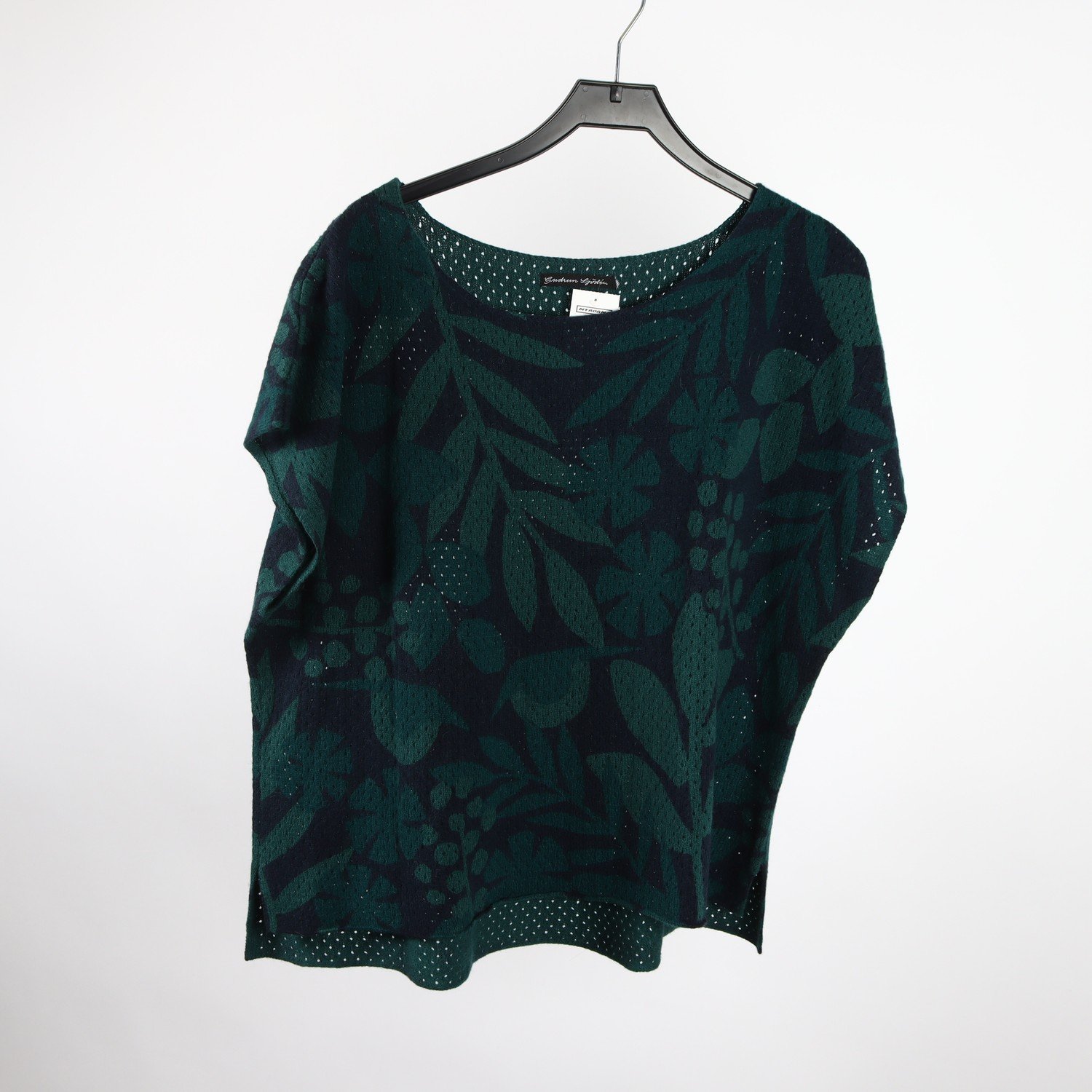 Tröja, Gudrun Sjödén, grön, blå, ull, alpaca, stl. ca. M/L
