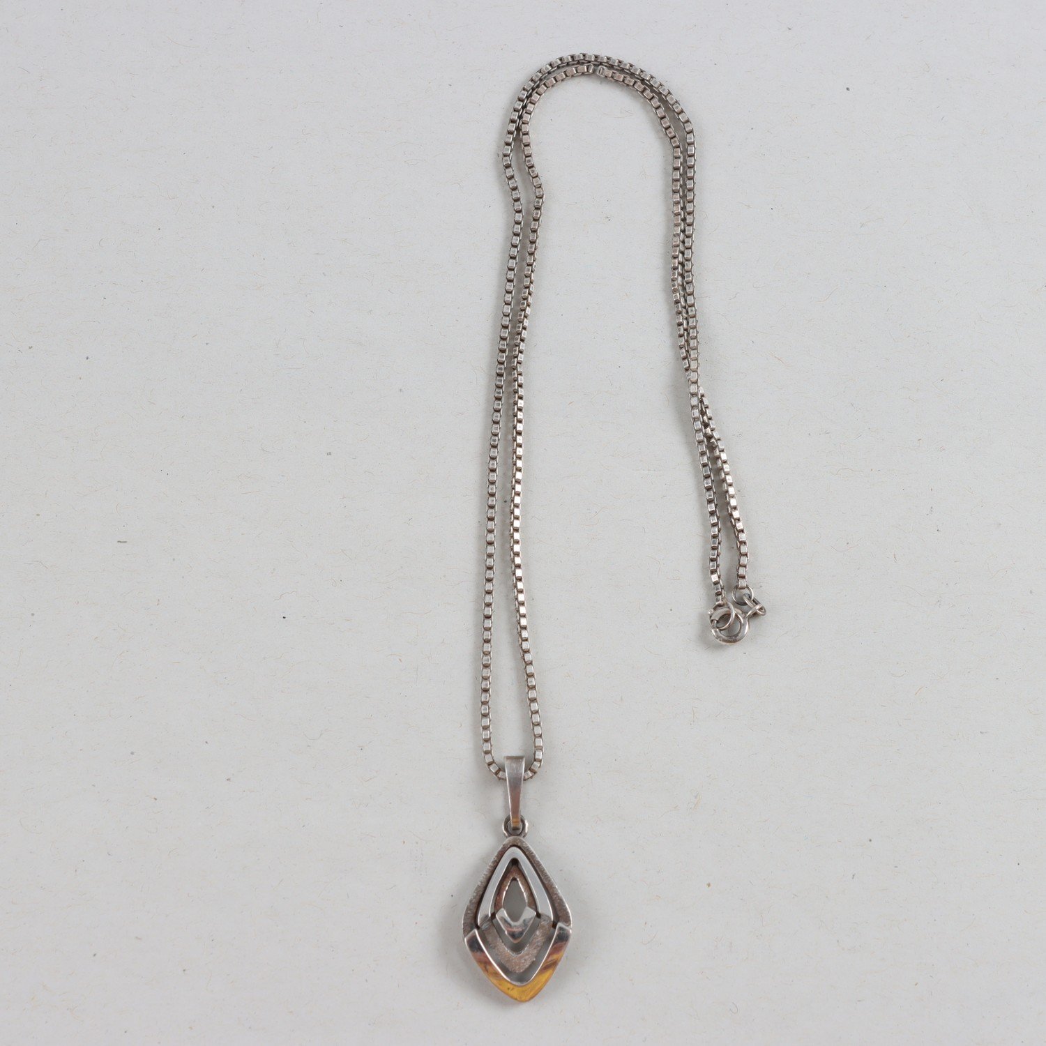 Halsband & Hänge, Silver, Vikt: 6,8g