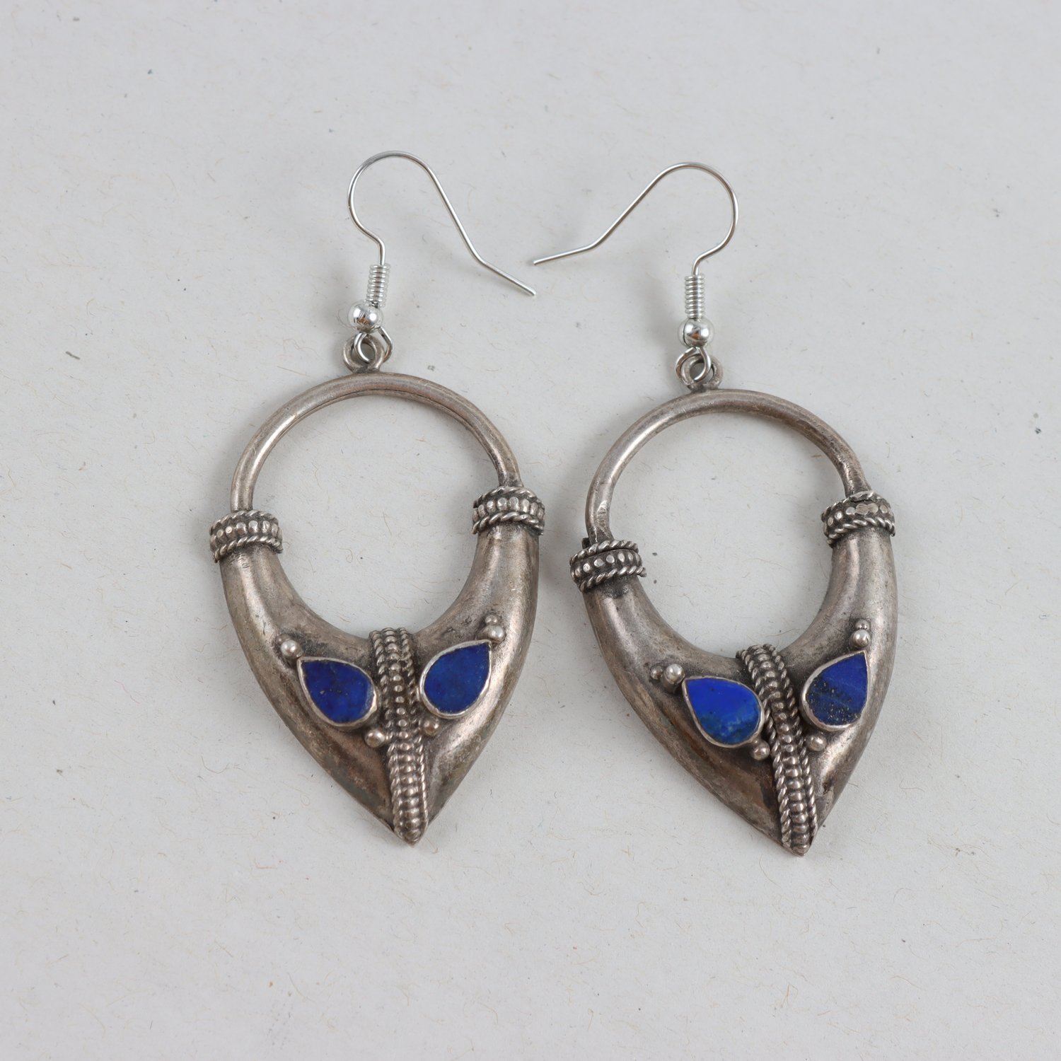 Örhängen, Silver, Emalj, Brv: 12,6g