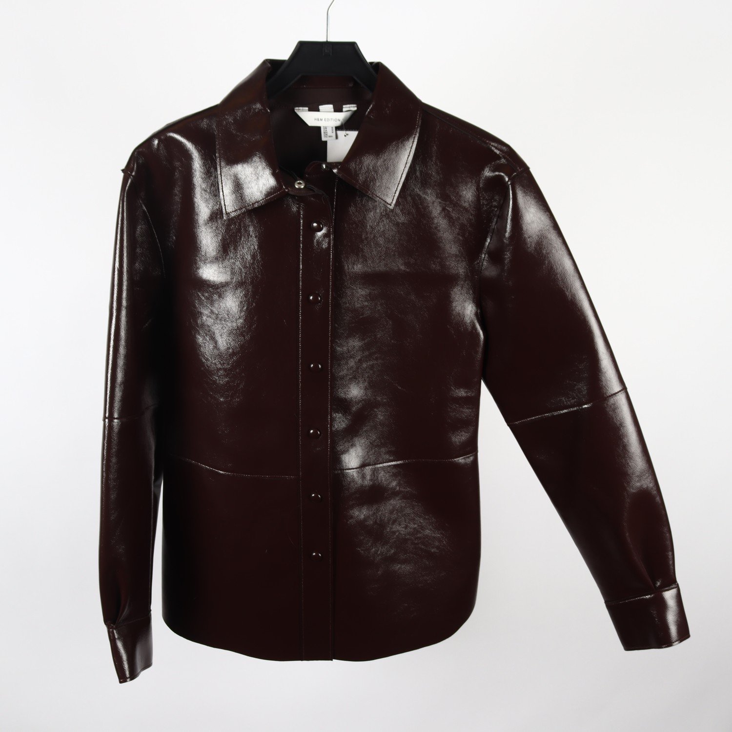 Skjorta, H&M Edition, brun, stl. M