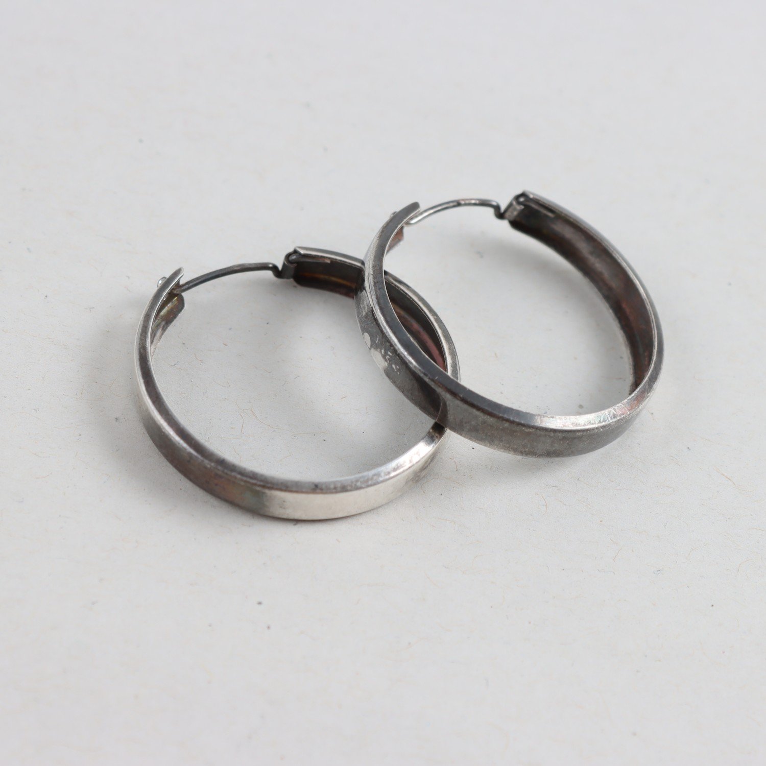 Örhängen, Creoler, Silver, Vikt: 3,2g