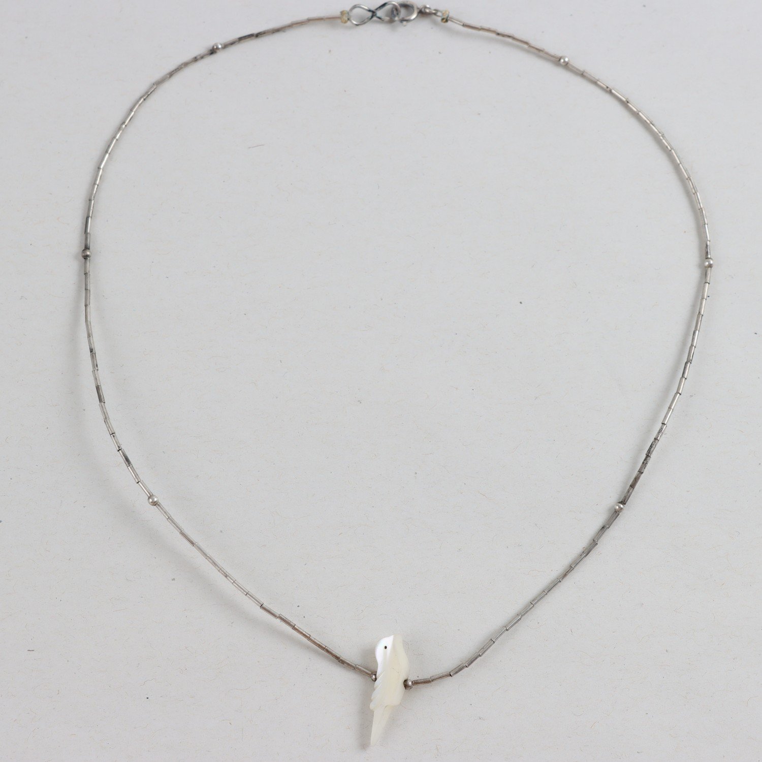 Halsband & Hänge, Silver, Pärlemor, Brv: 3,6g