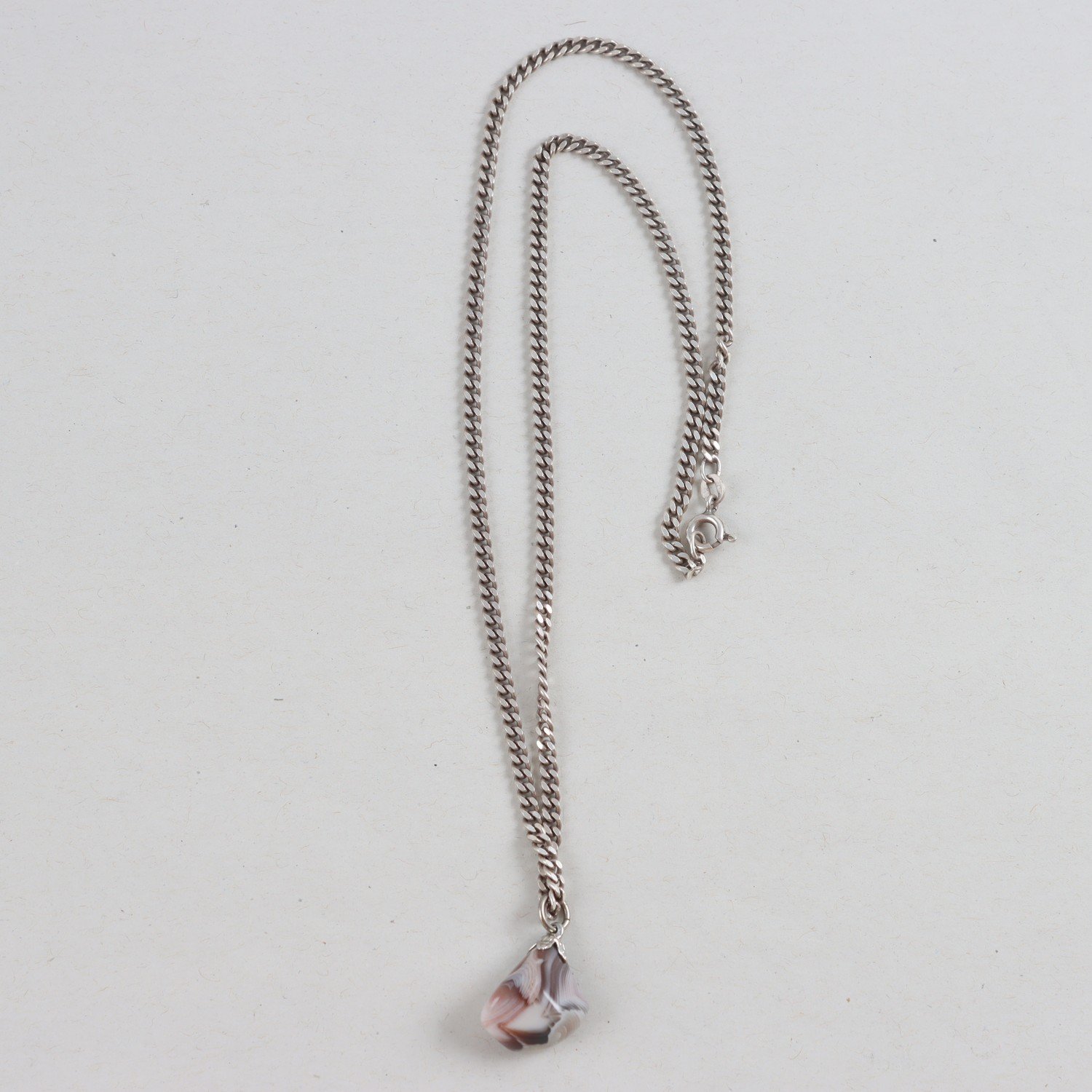 Halsband & Hänge, Silver, Sten, Brv: 11,5g