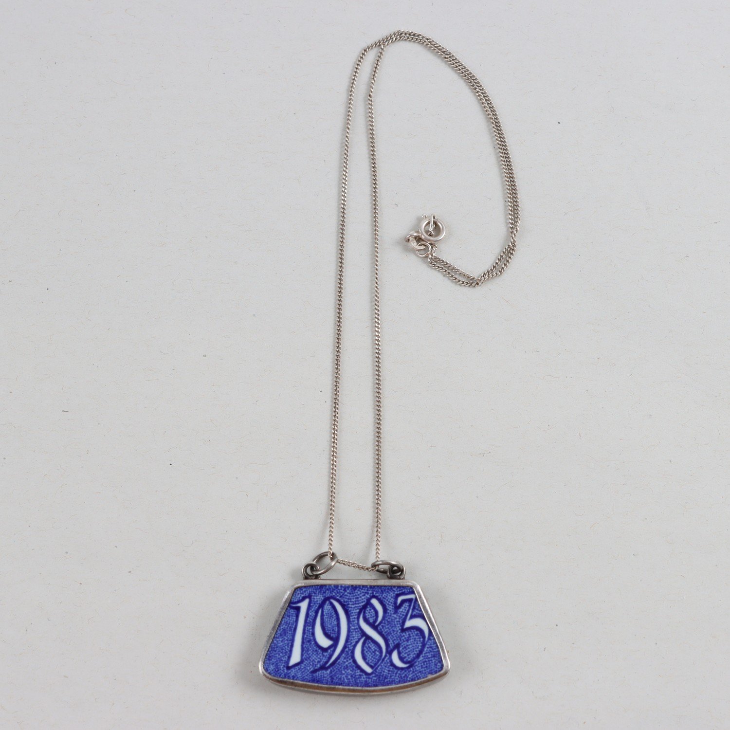Halsband & Hänge, Silver, Porslin, Brv: 10,8g