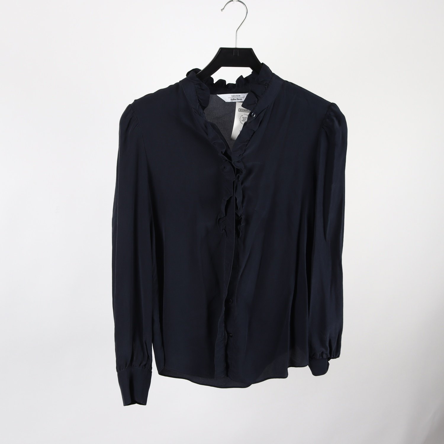 Blus, & Other Stories, blå, silke, stl. 38