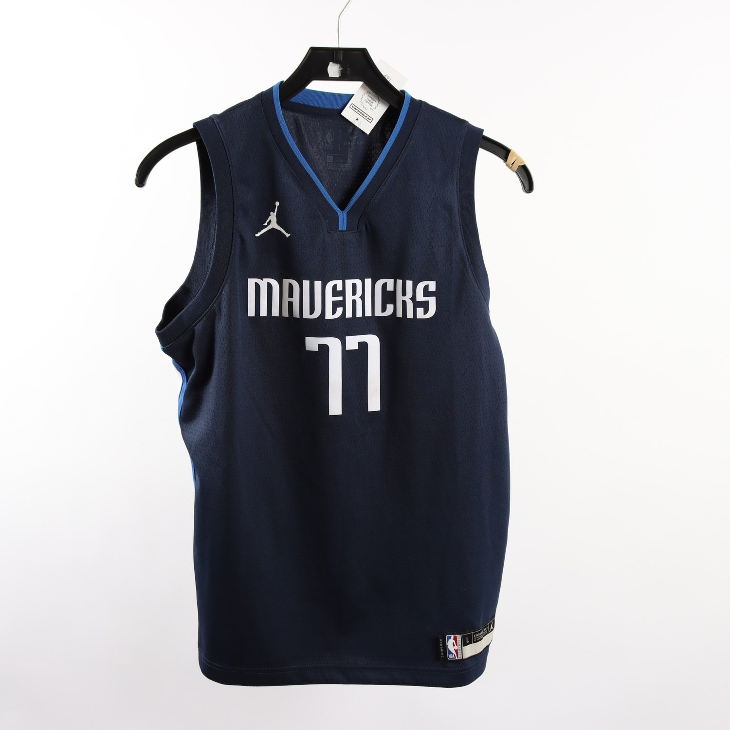 Basketlinne, Nike, Mavericks, Doncic 77, blå, stl. L