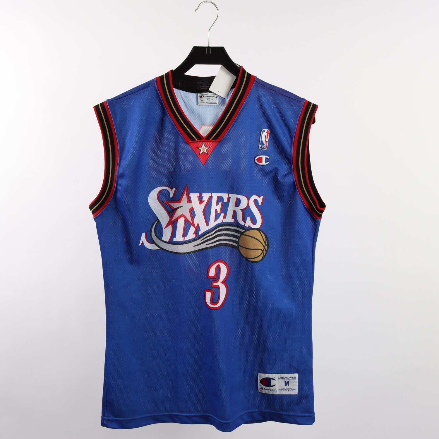 Basketlinne, Champion, Sixers Iverson 3, blå, stl. M